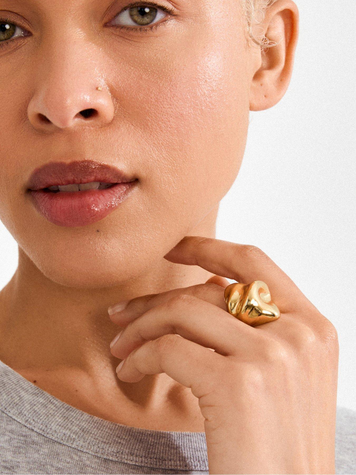 Image 1 of 3 of Pilgrim JOHNNIE ring gold-plated