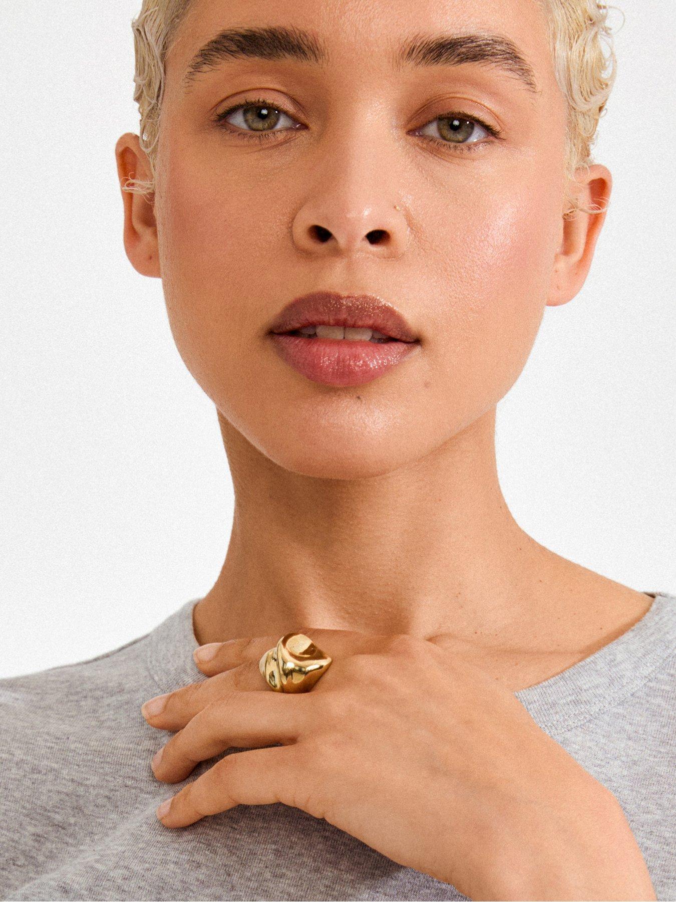 Image 3 of 3 of Pilgrim JOHNNIE ring gold-plated