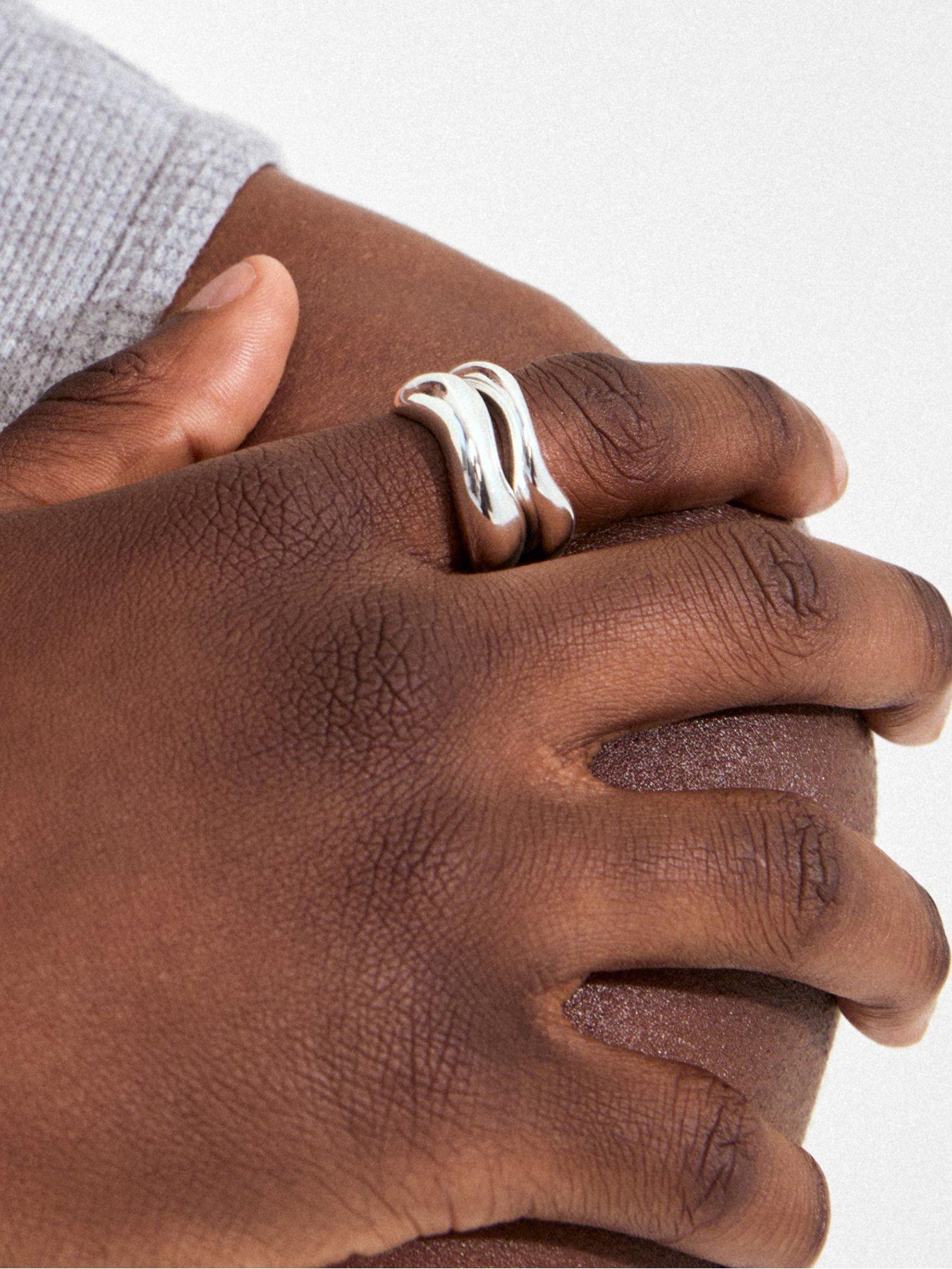 Image 2 of 4 of Pilgrim CALLAWAY rings 2-in-1 set, silver-plated