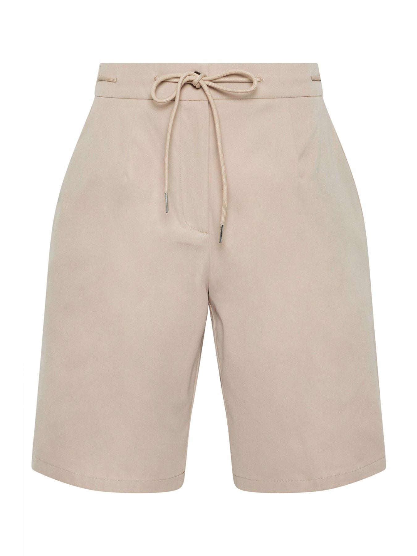  image of pixiegirl-petite-drawstring-jorts-cream