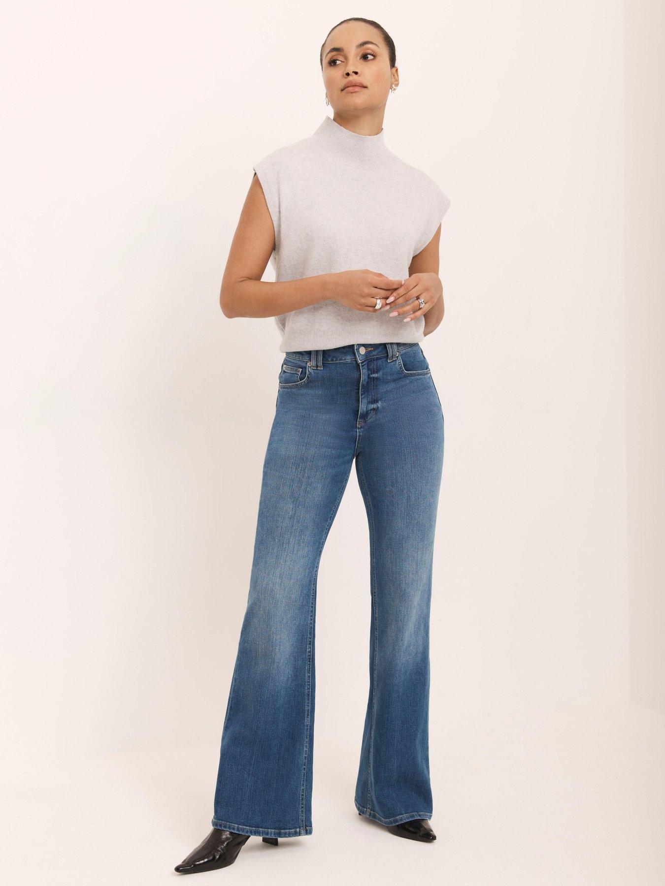 Mint Velvet The Ultimate Indigo Flare Jeans - Blue