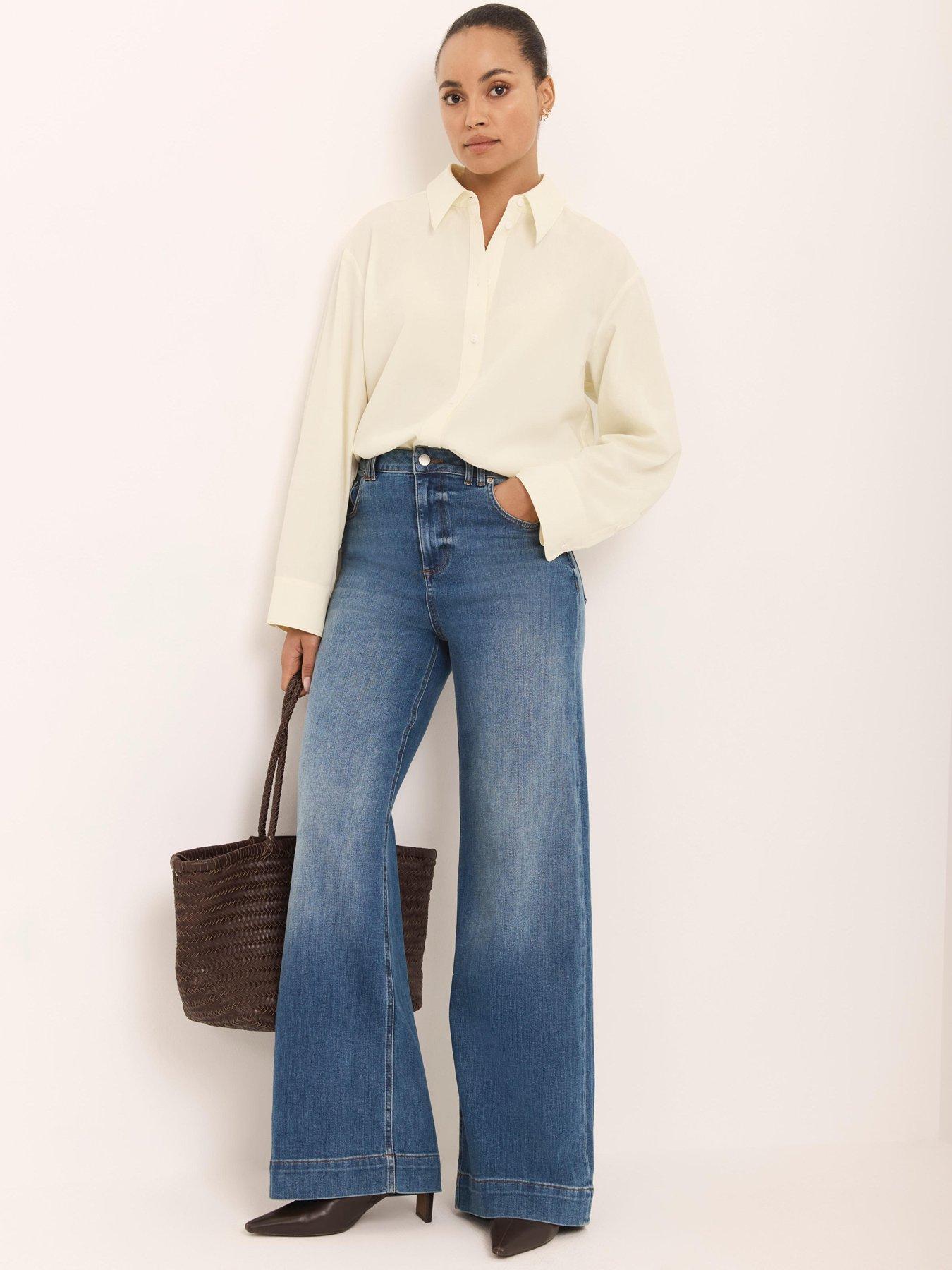Mint Velvet The Ultimate Wide Jean - Blue