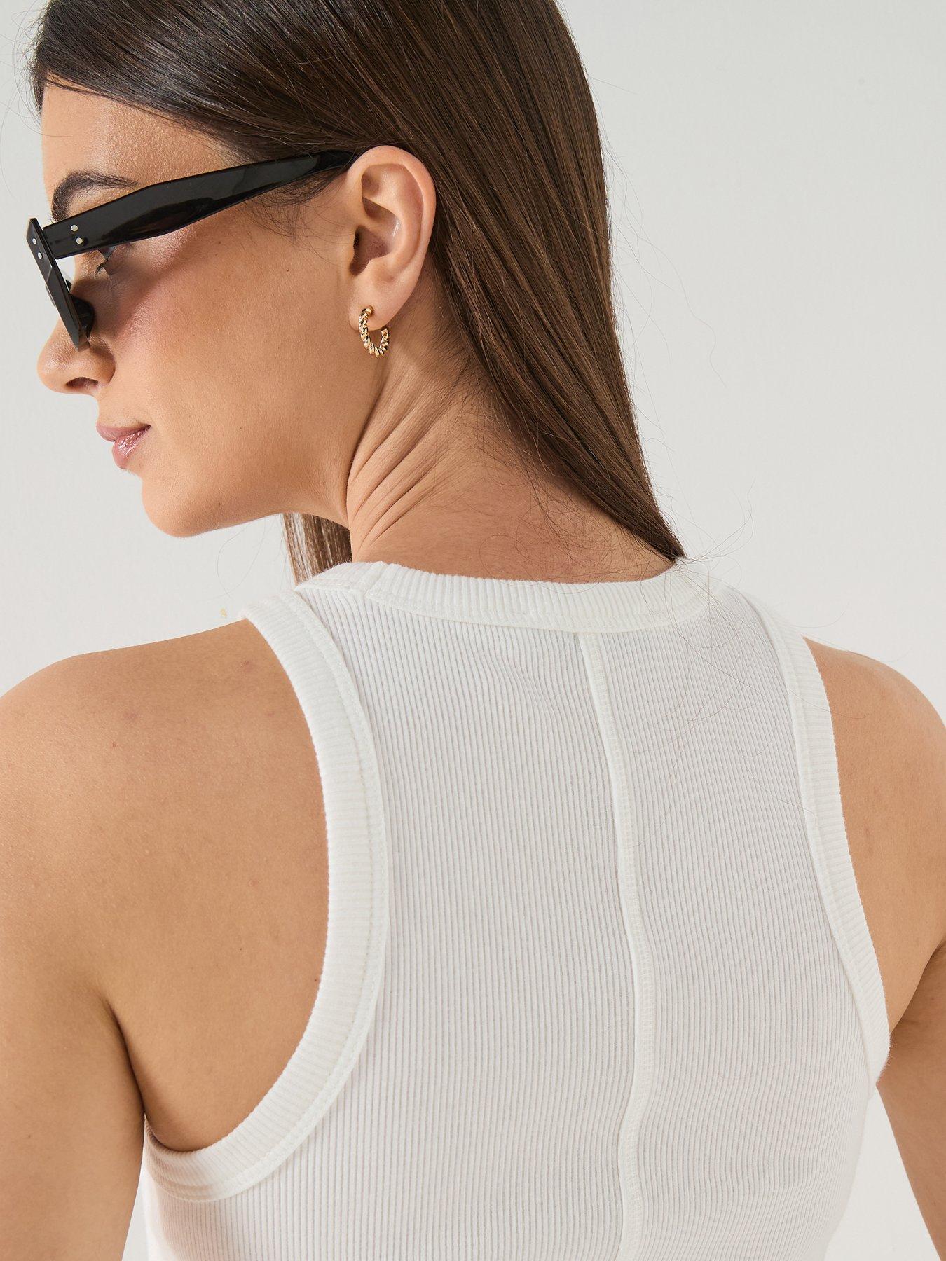  image of lacoste-logo-vest-white