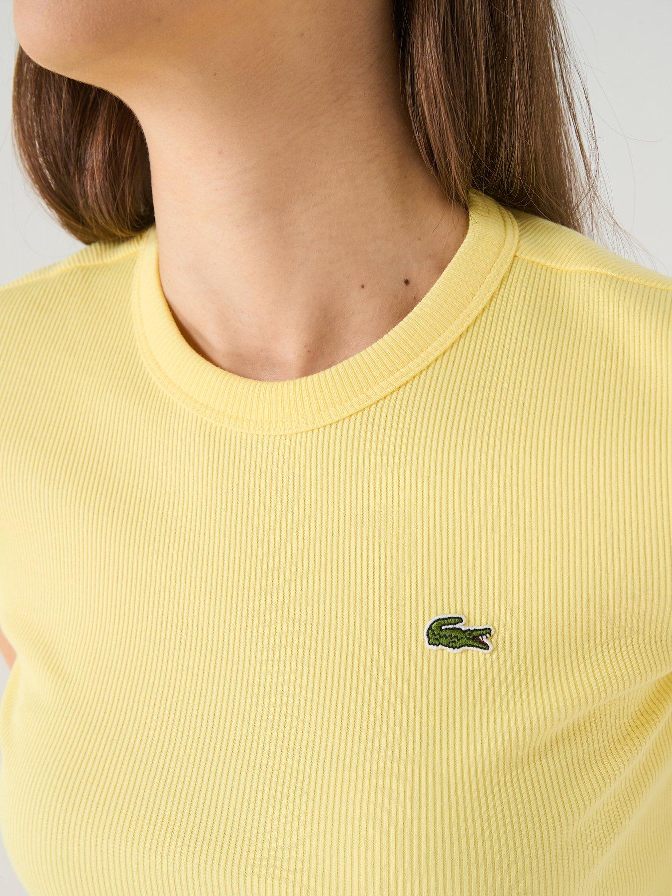 Image 4 of 5 of Lacoste Logo T-Shirt - Yellow