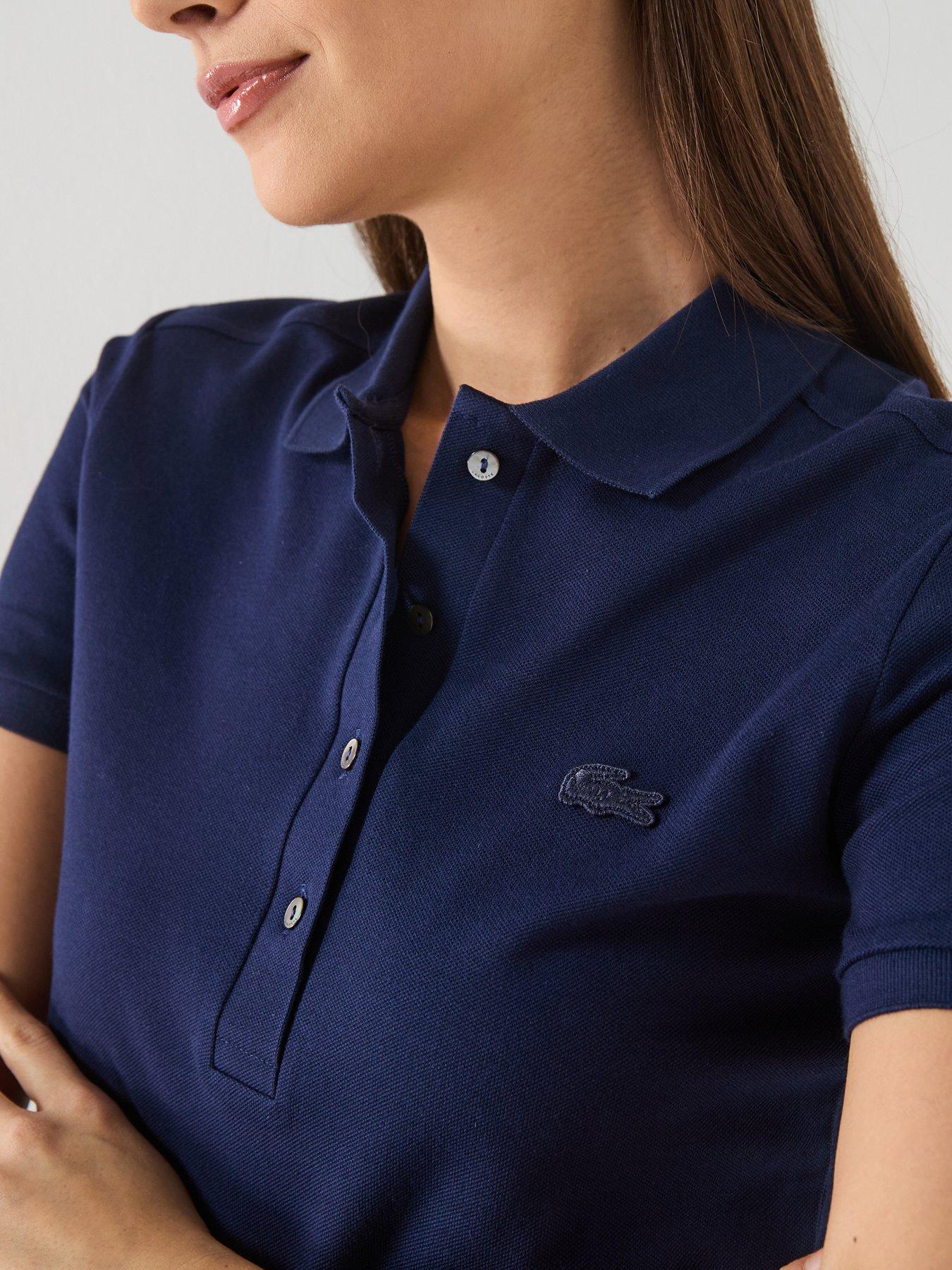 Image 5 of 5 of Lacoste Polo Logo Dress - Navy