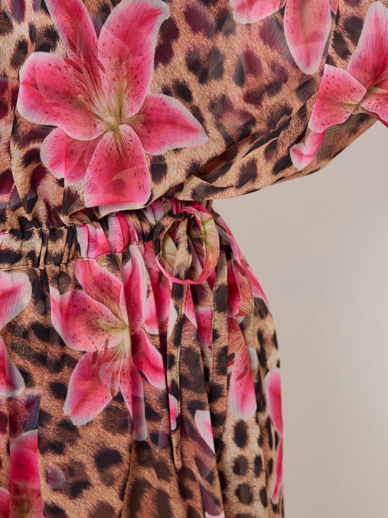 Image 4 of 5 of Yours Curve Chiffon Throw On Coverup
