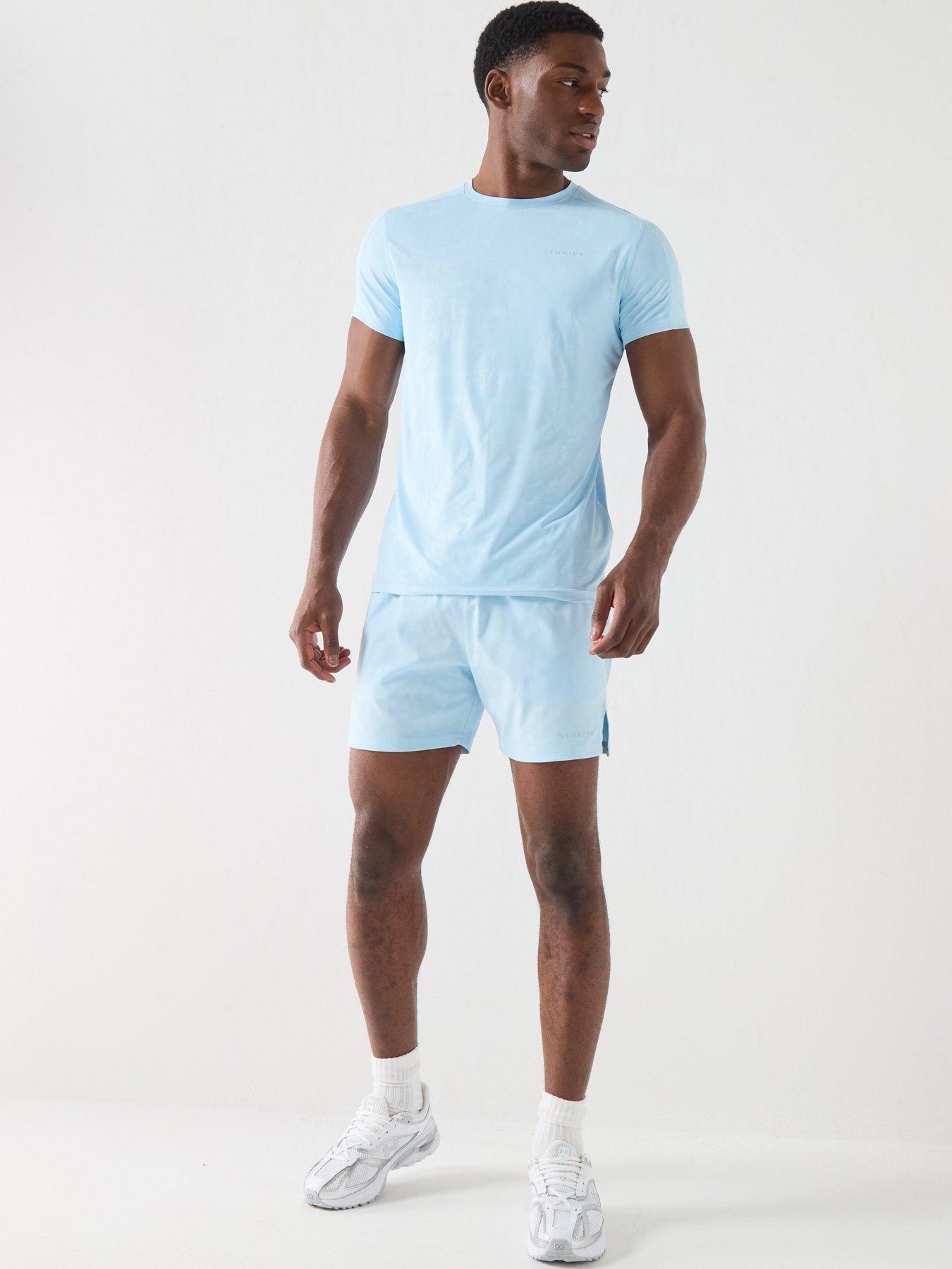 Image 3 of 4 of Gym King Mens Debossed Camo Tee - Blue