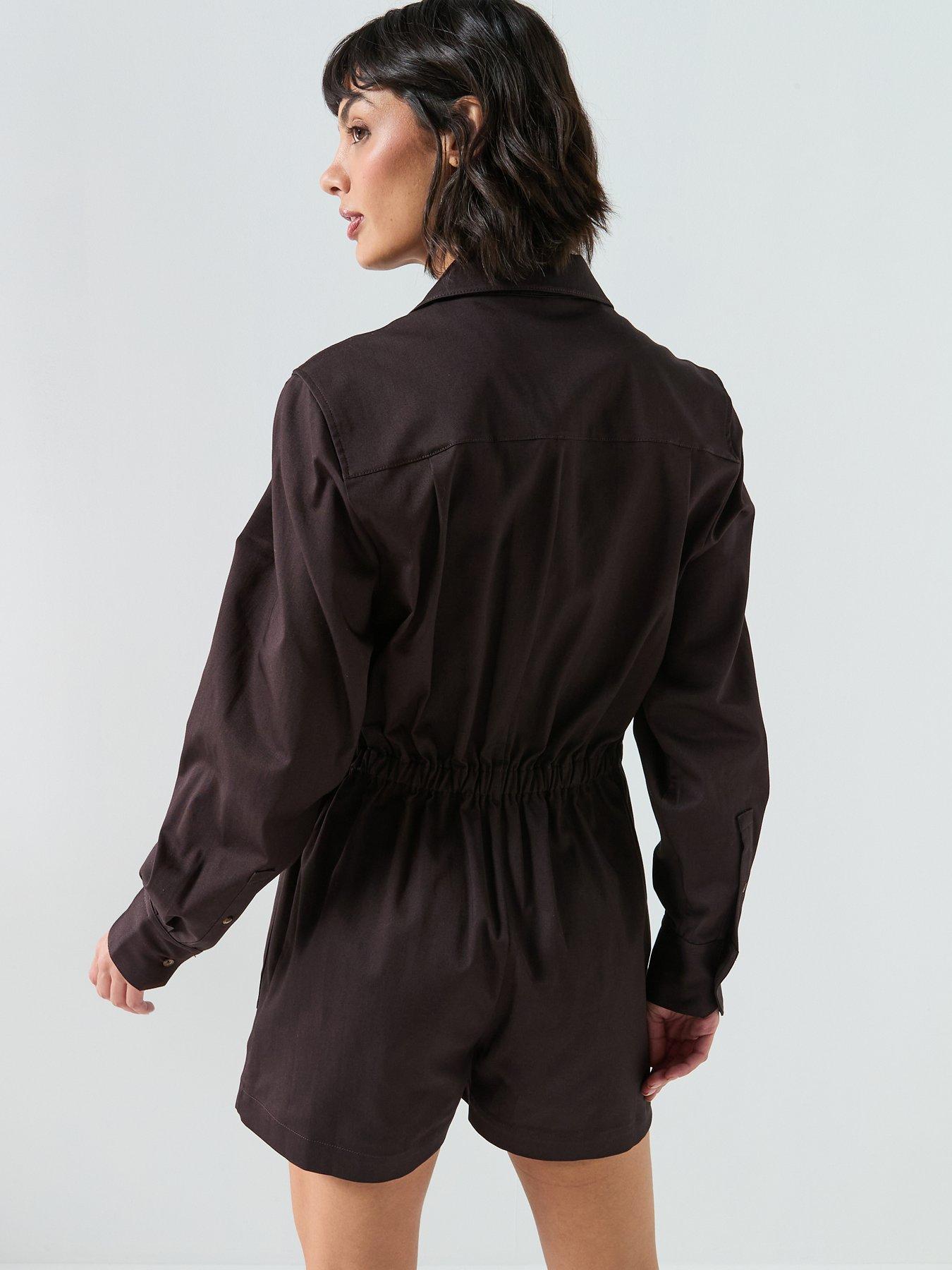  image of lacoste-long-sleeve-playsuit