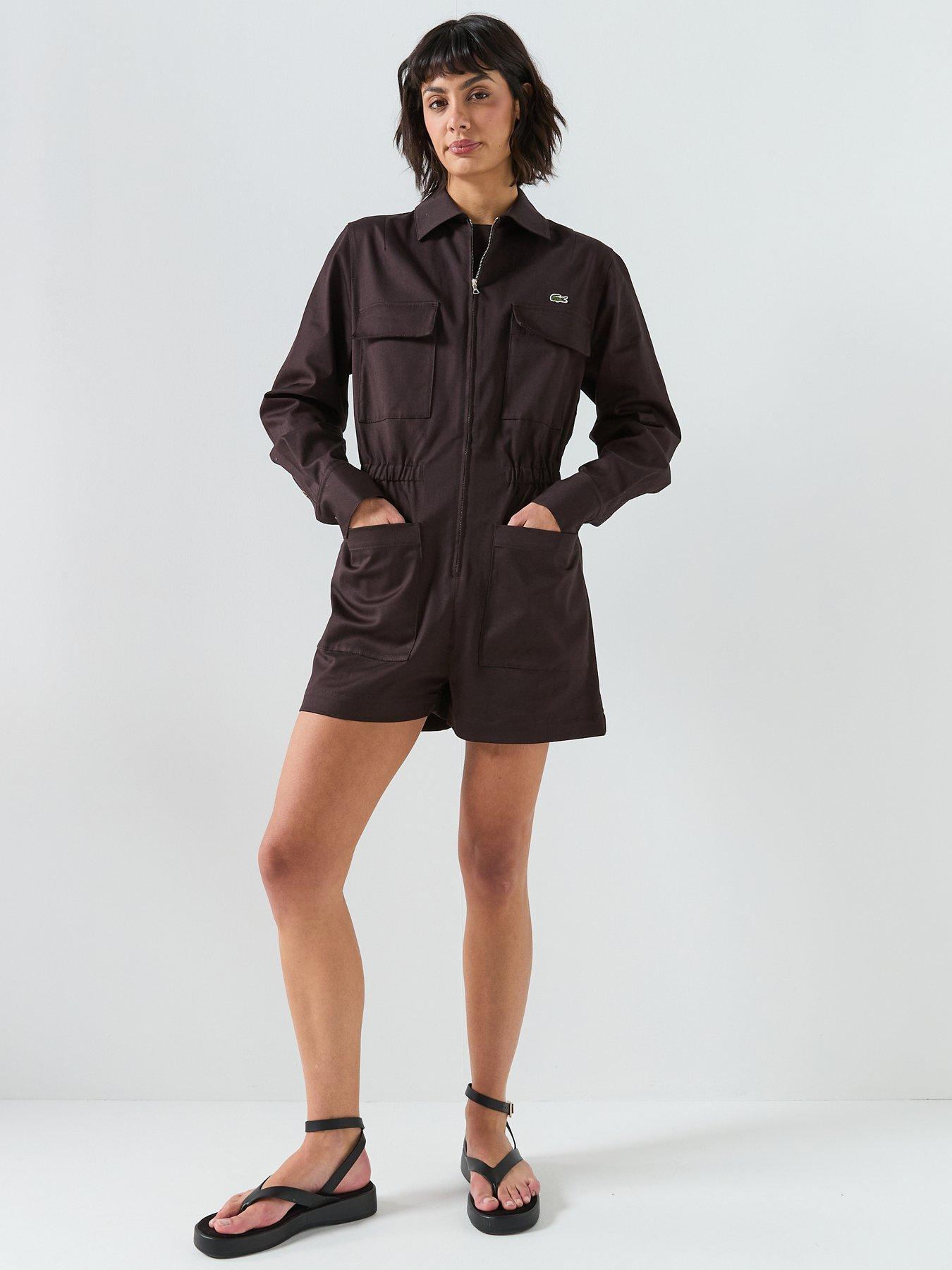  image of lacoste-long-sleeve-playsuit