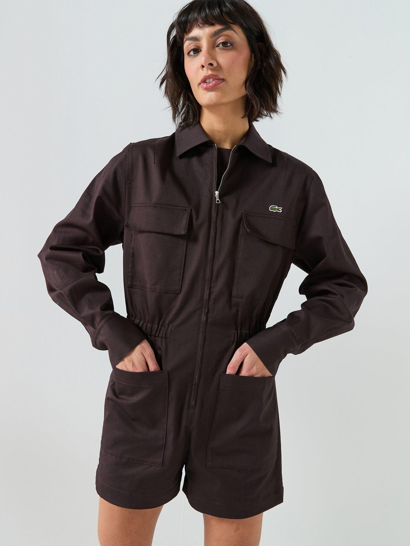  image of lacoste-long-sleeve-playsuit