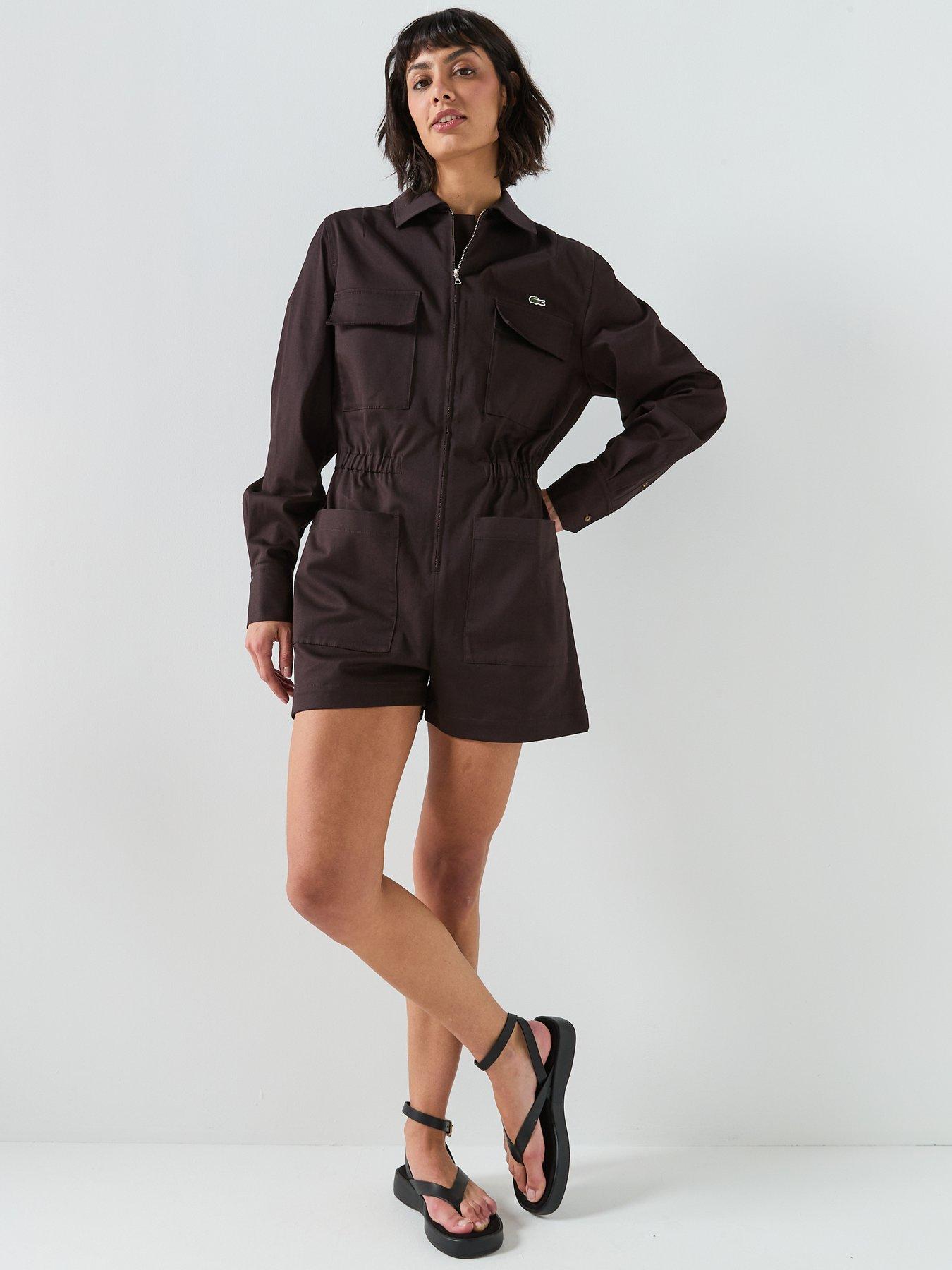  image of lacoste-long-sleeve-playsuit
