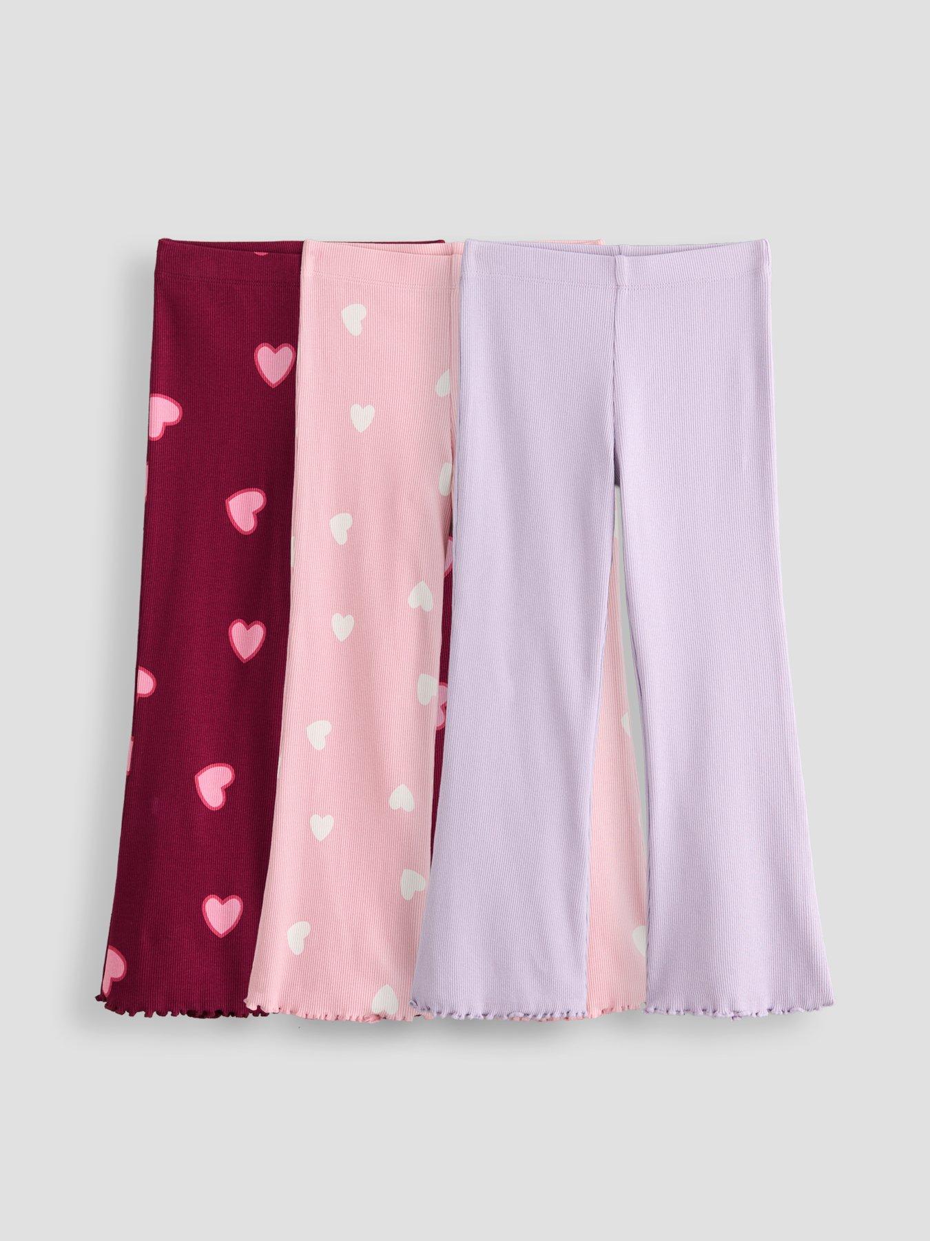 The Very Collection Girls 3 Pack Flare Leggings - Multi