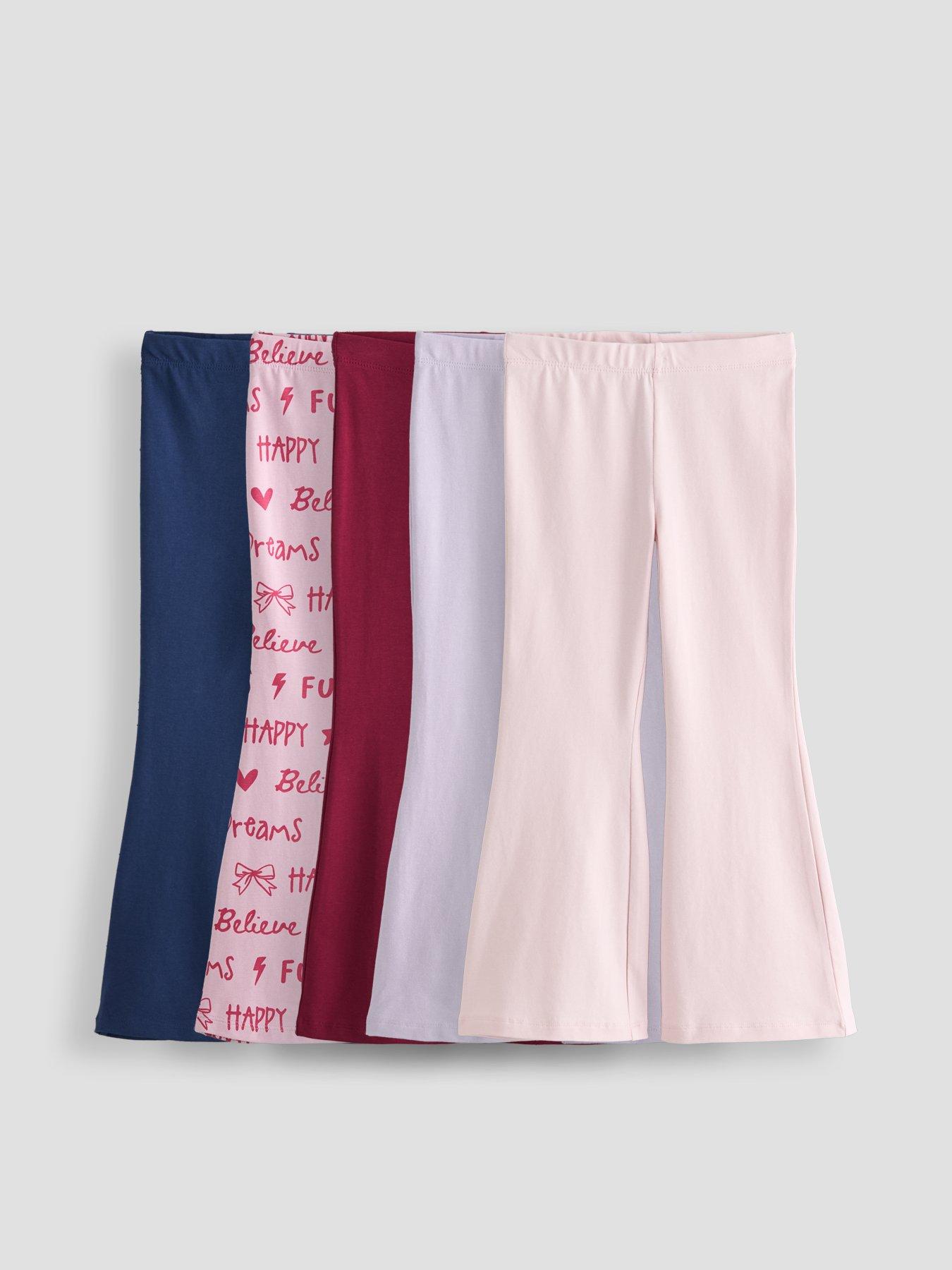 The Very Collection Girls 5 Pack Flare Leggings - Multi