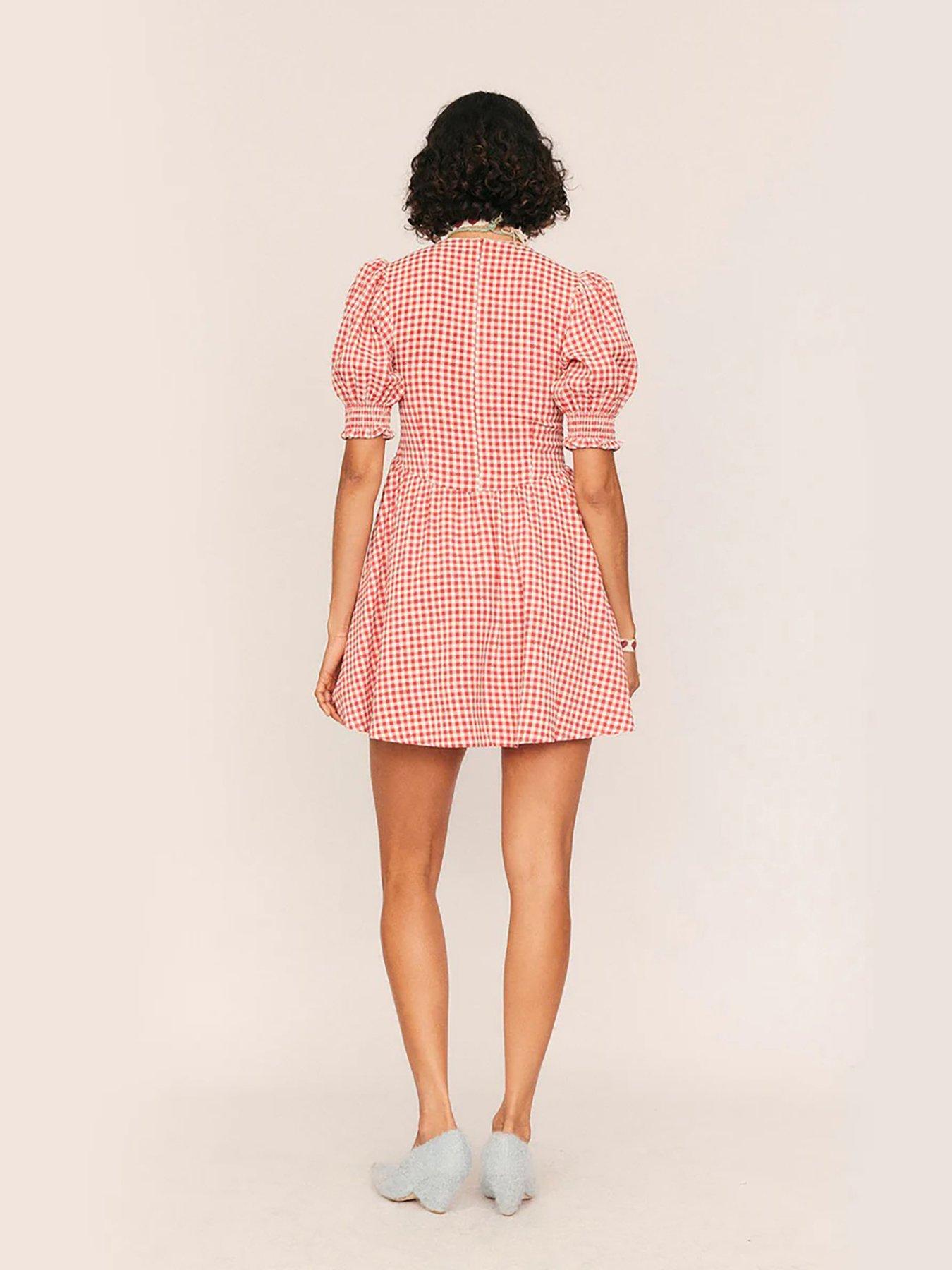 Image 2 of 4 of Summery Maude Check Mini Dress