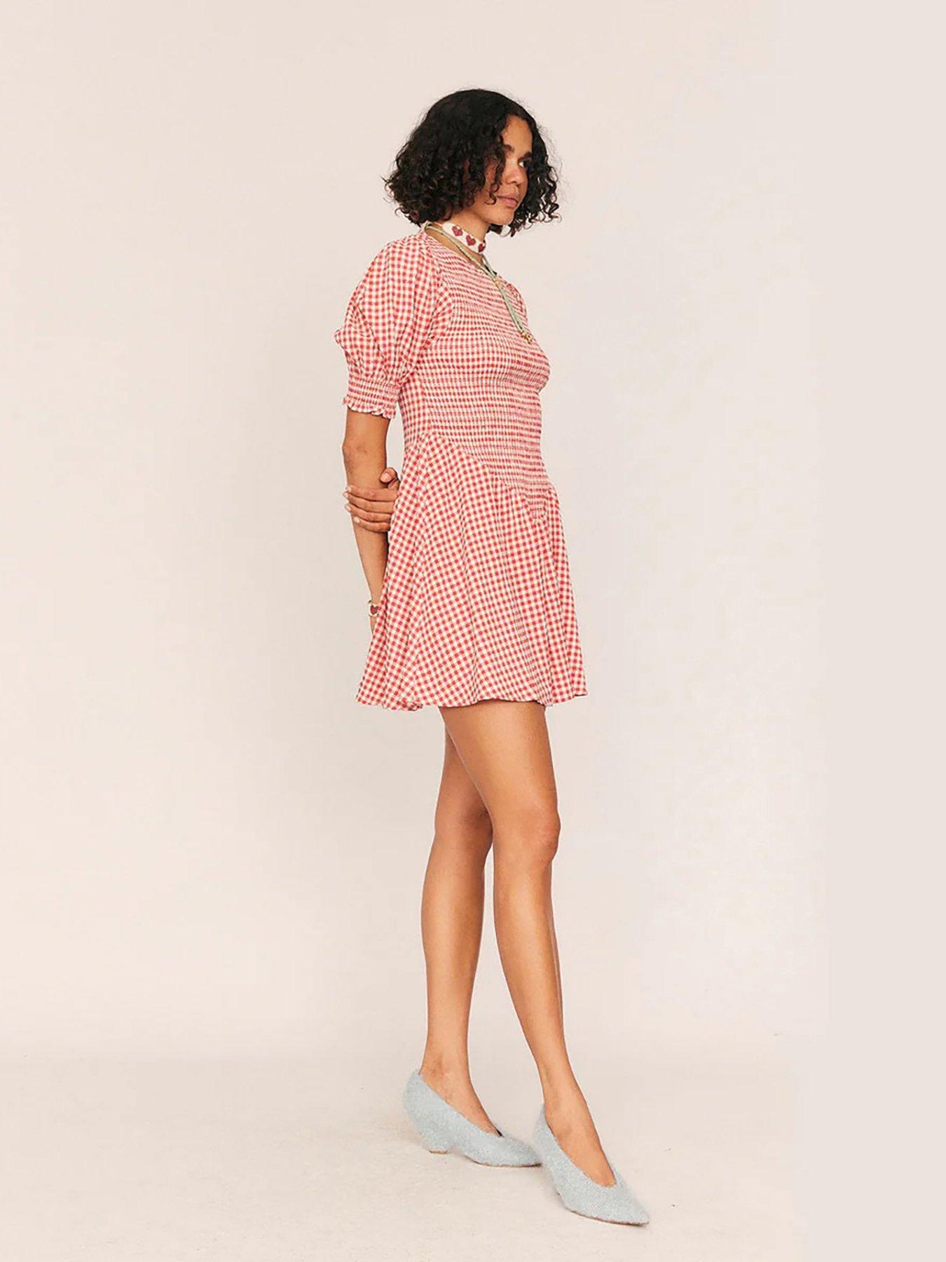 Image 3 of 4 of Summery Maude Check Mini Dress