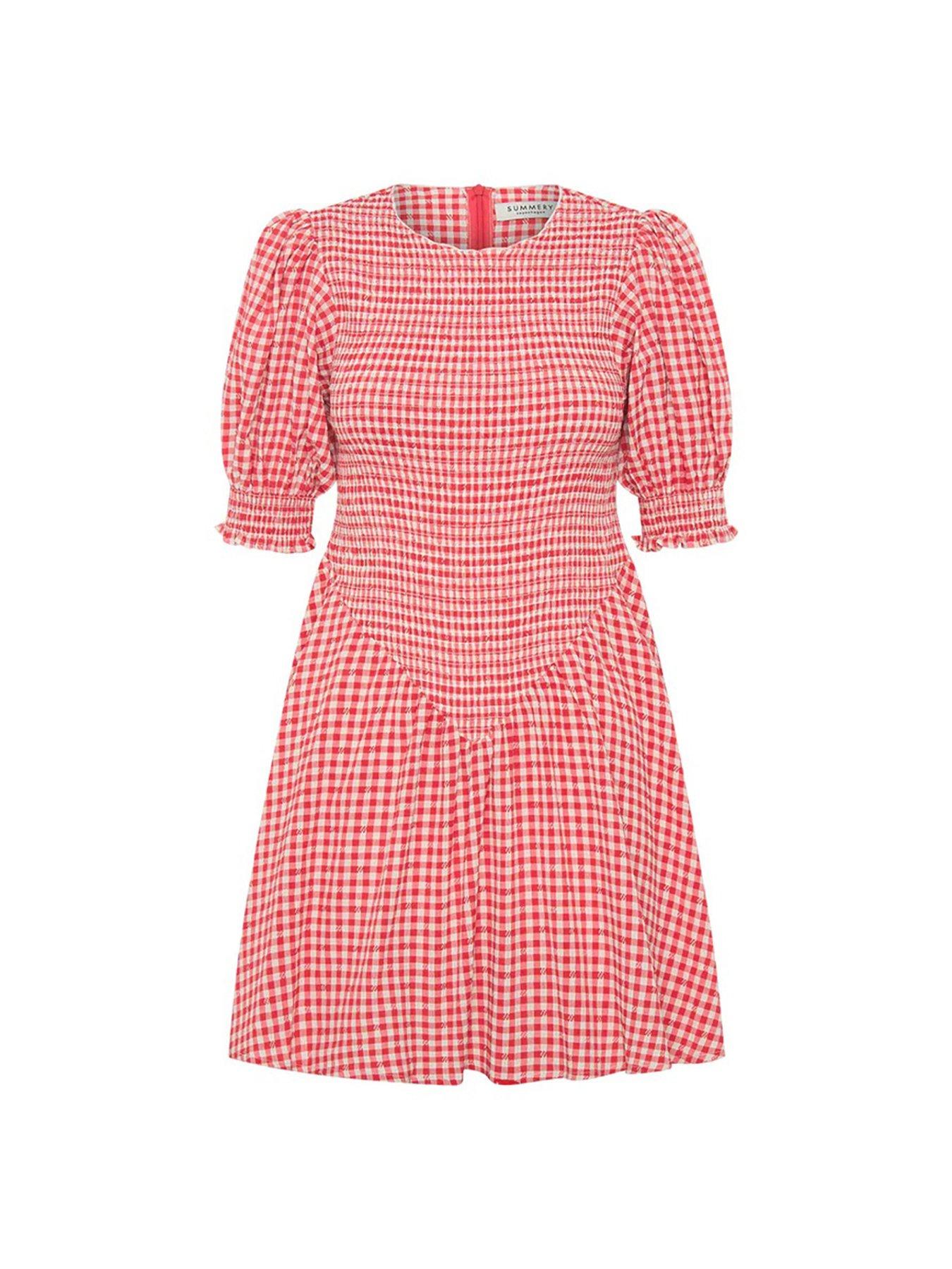 Image 4 of 4 of Summery Maude Check Mini Dress