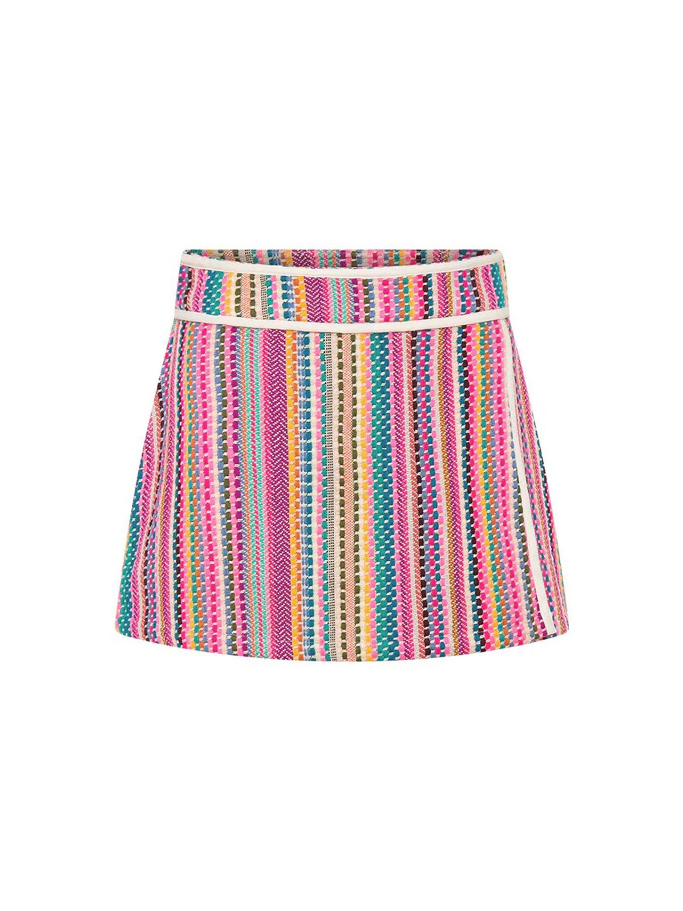 Image 3 of 3 of Summery Carrie Mini Skirt - Multi