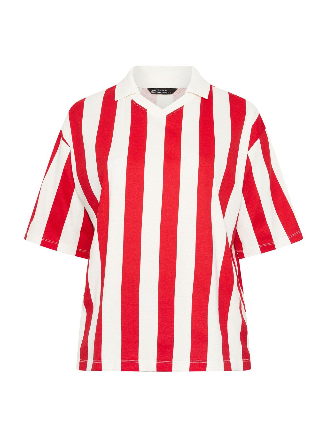  image of yours-curve-collar-stripe-top