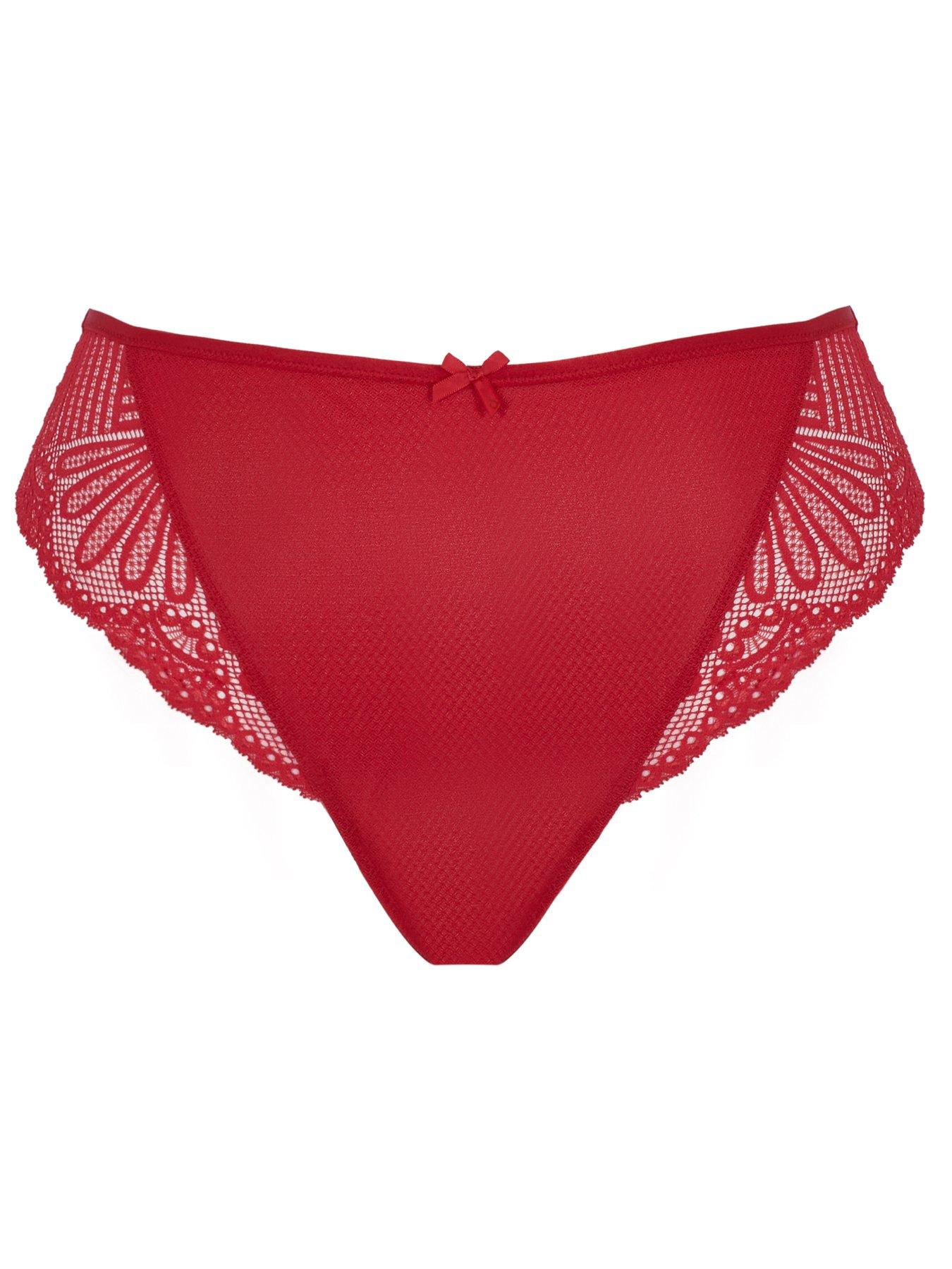 Image 4 of 4 of Sculptresse Entice Red Brazilian Brief - Entice Red