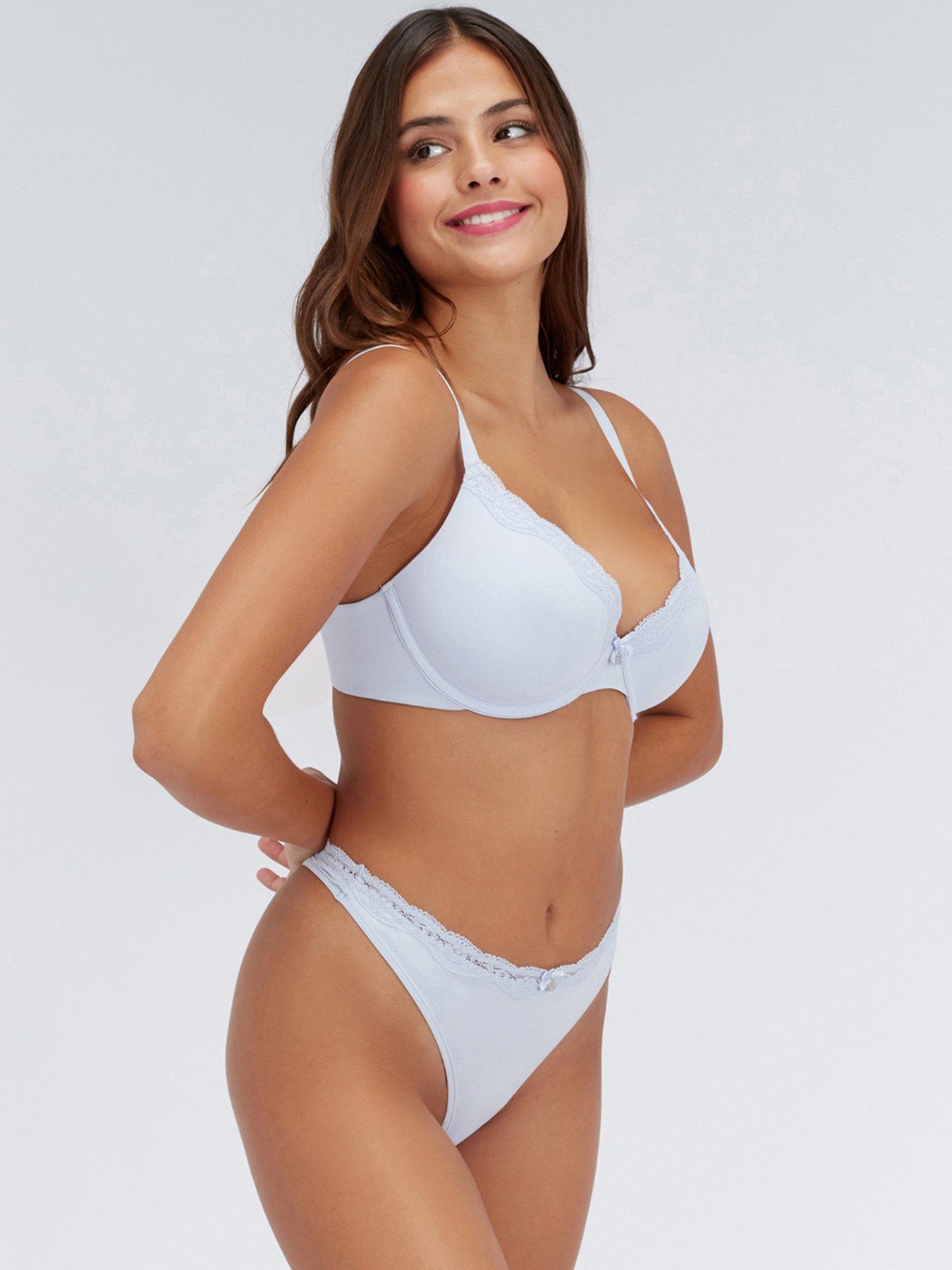 Image 4 of 5 of Boux Avenue Softest Ever Plunge Bra - Arctic Blue