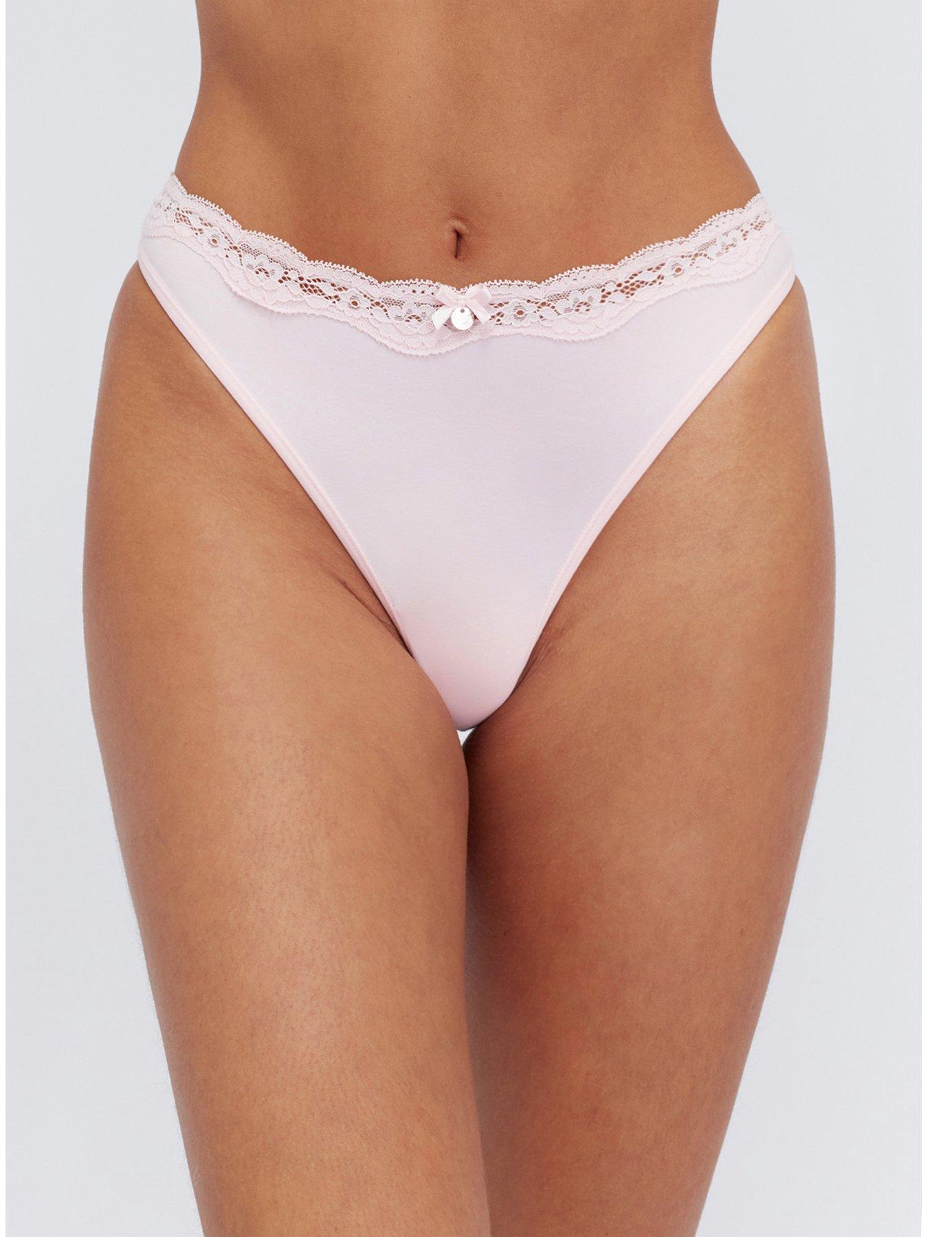 Image 4 of 4 of Boux Avenue Softest Ever Thong - Powder Pink
