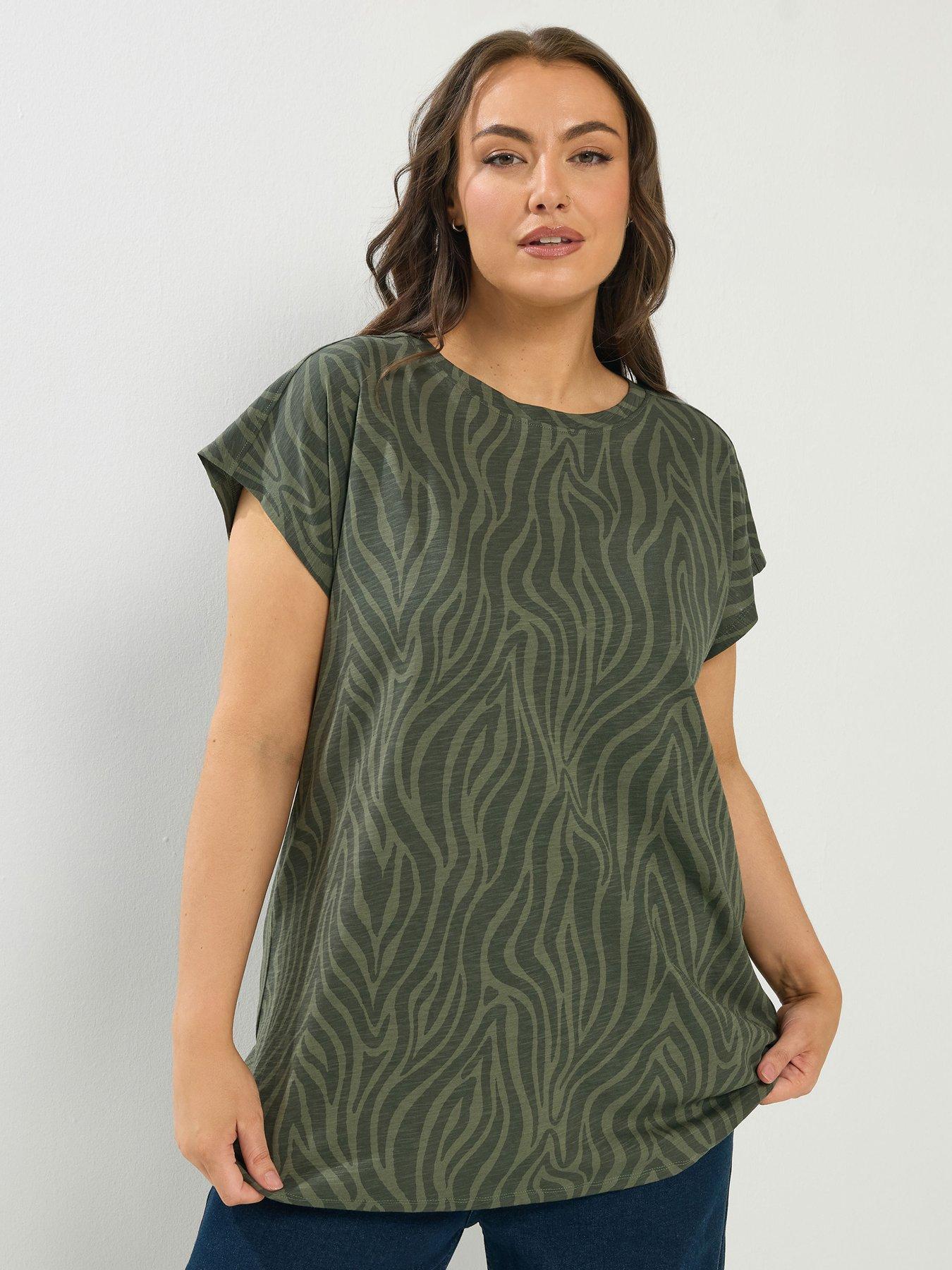 yours-curve-printed-grown-on-slub-t-shirt