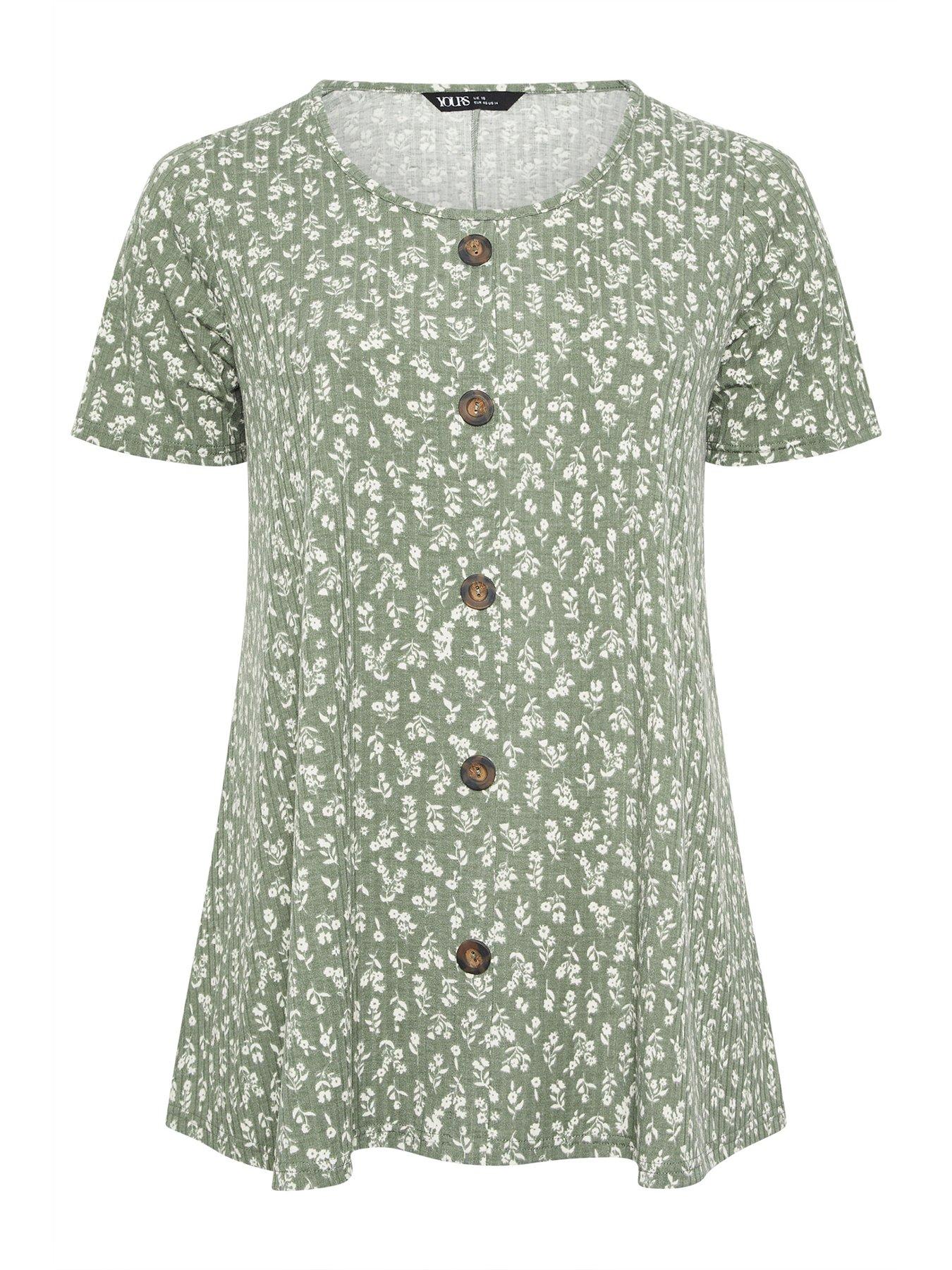  image of yours-curve-rib-swing-button-front-t-shirt