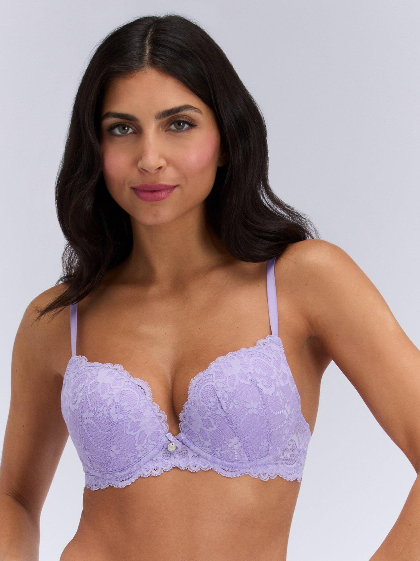 Boux Avenue Aliyah Plunge Bra - Lavender