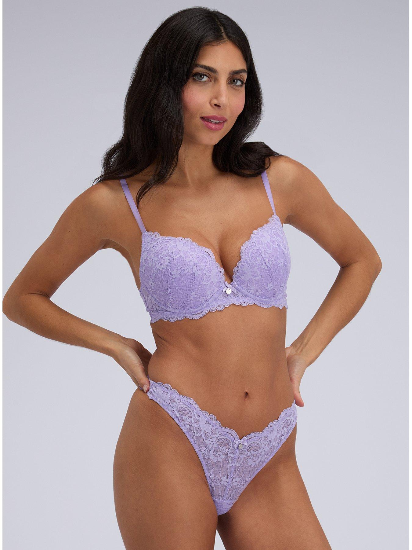 Image 3 of 5 of Boux Avenue Aliyah Plunge Bra - Lavender