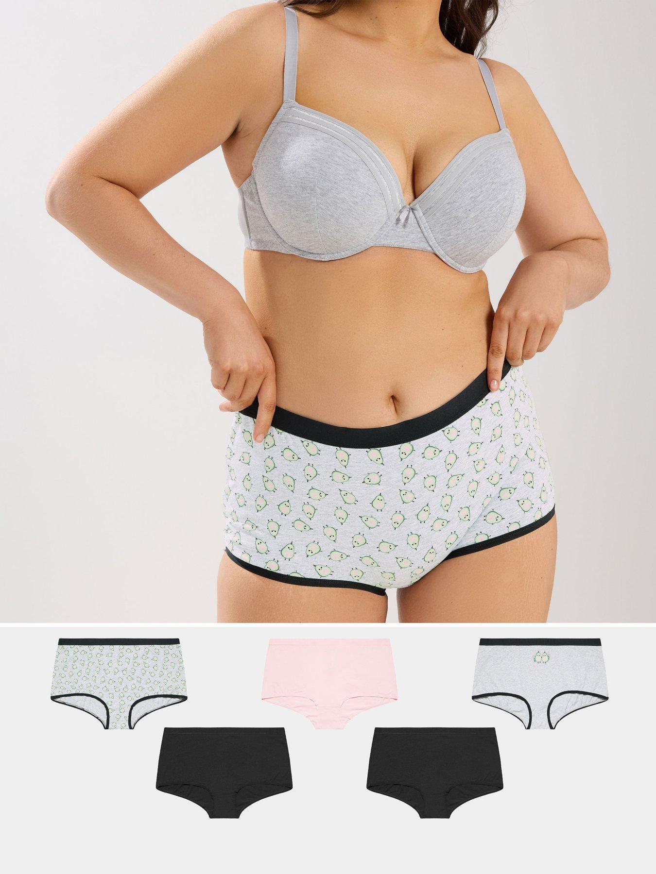  image of yours-curve-5-pack-avocado-print-short