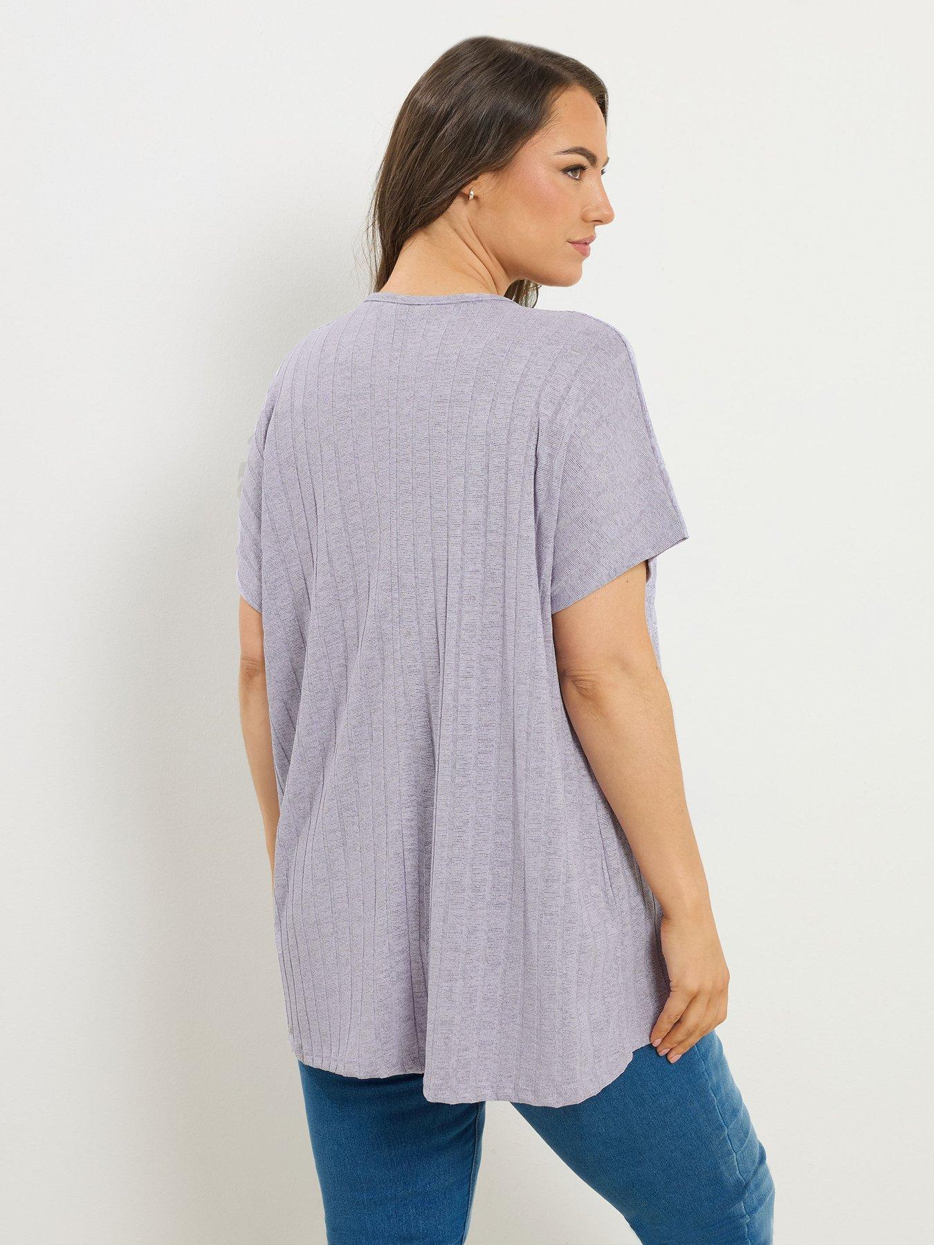 Image 2 of 5 of Yours Curve Drop Shoulder Swing Top