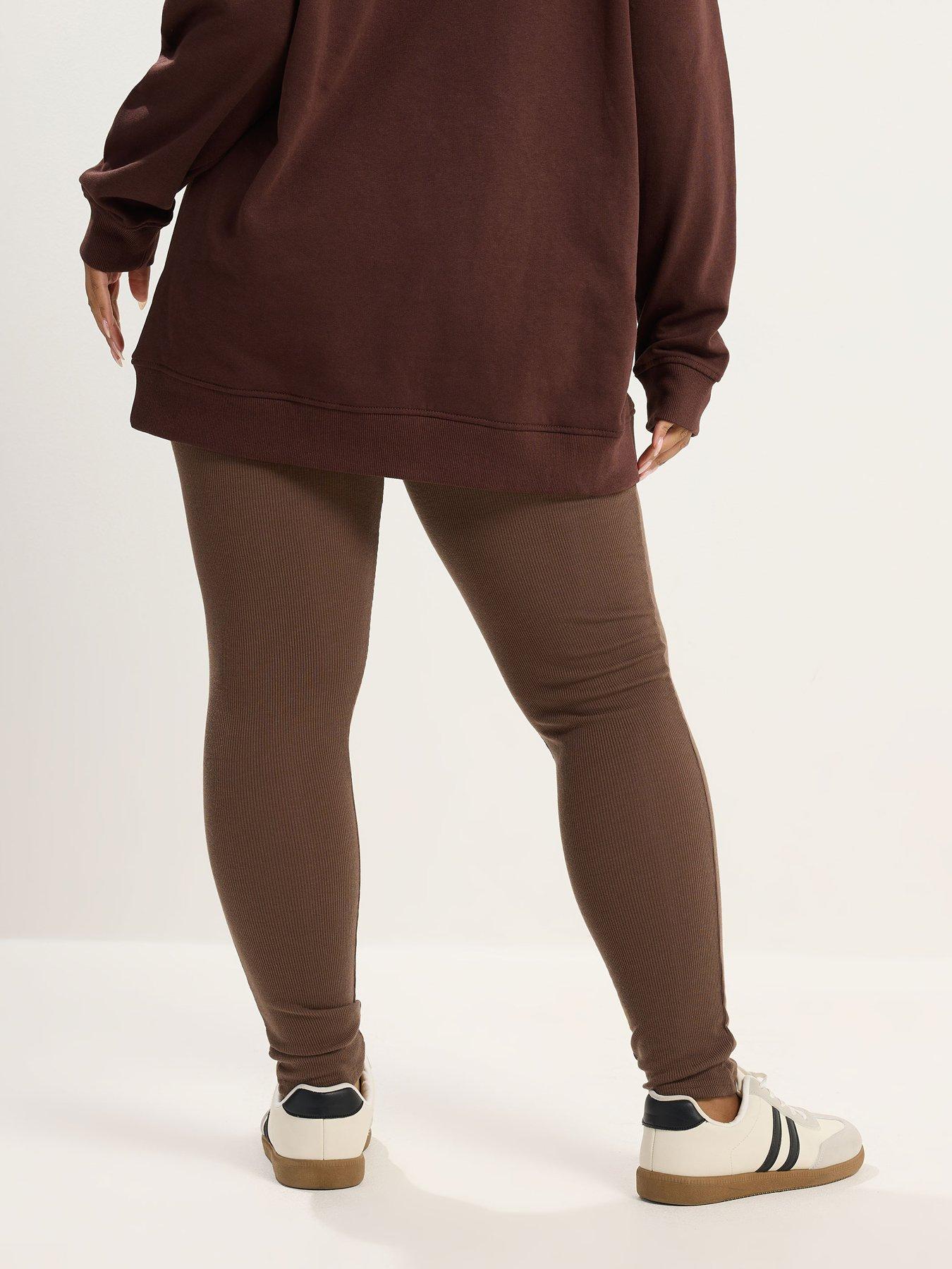 stillFront image of yours-curve-mini-ribbed-legging
