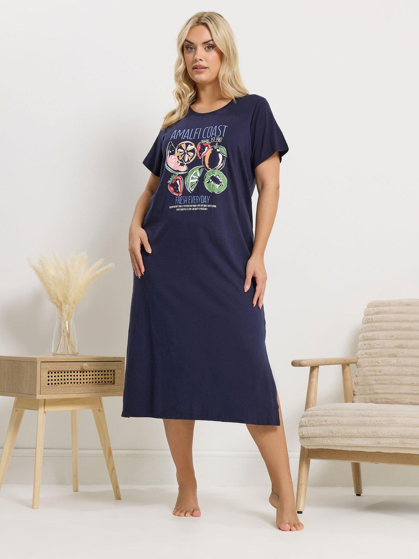 Yours Curve Amalfi Coast Midaxi Nightdress