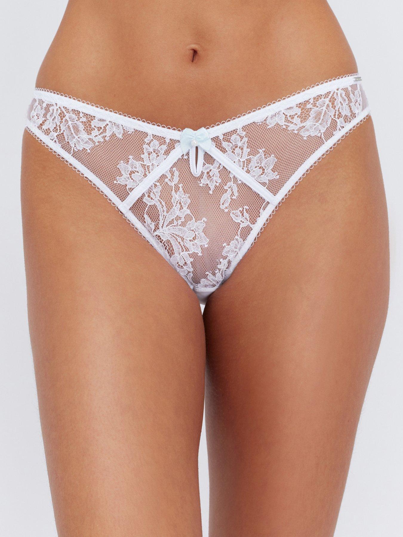  image of boux-avenue-addison-lace-brief-white