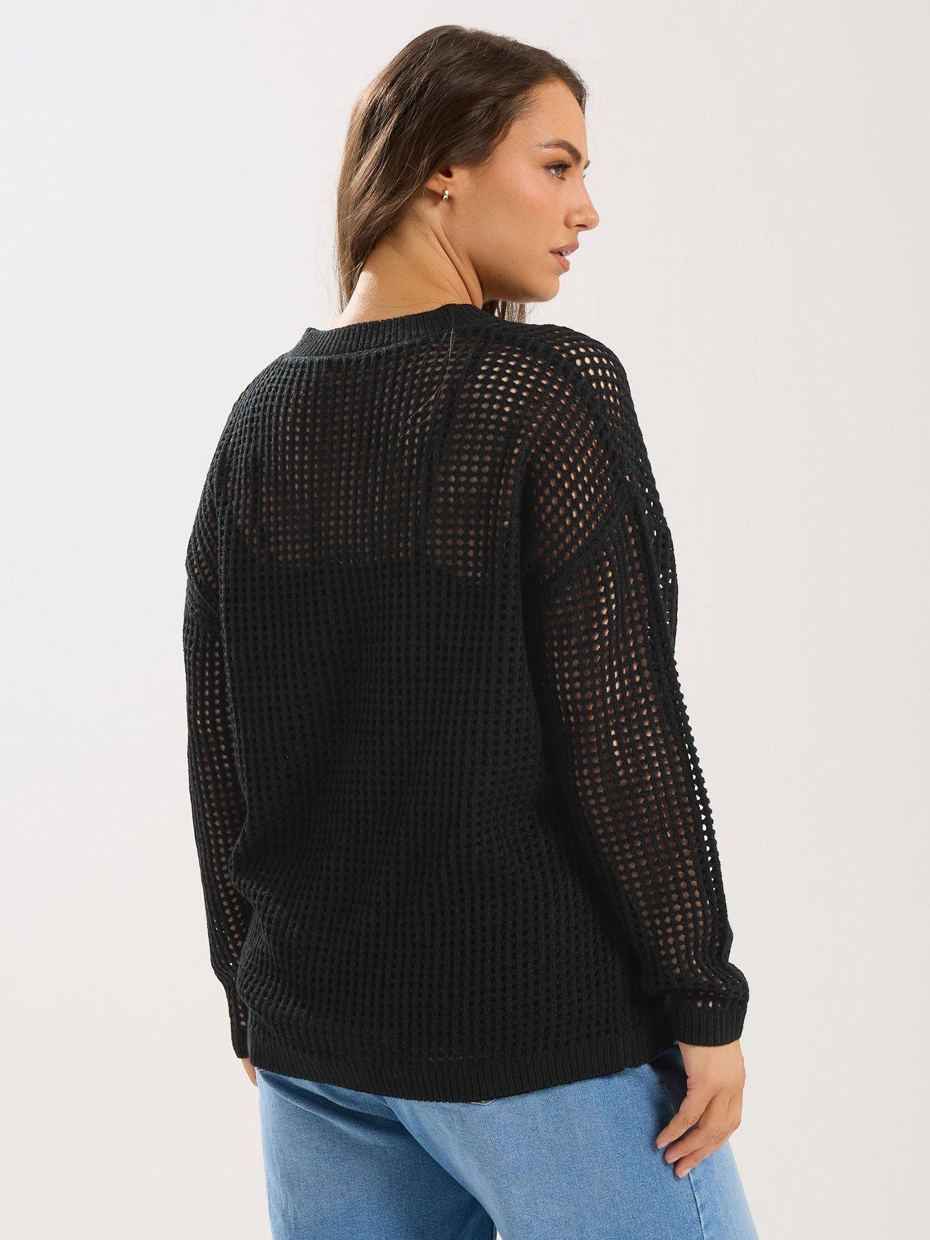 stillFront image of yours-curve-floral-jumper