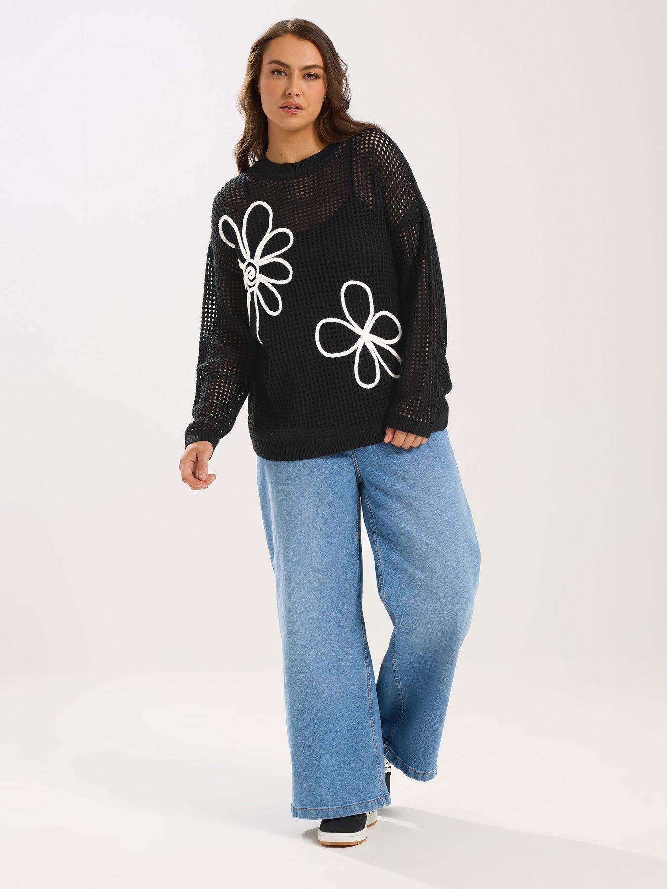  image of yours-curve-floral-jumper