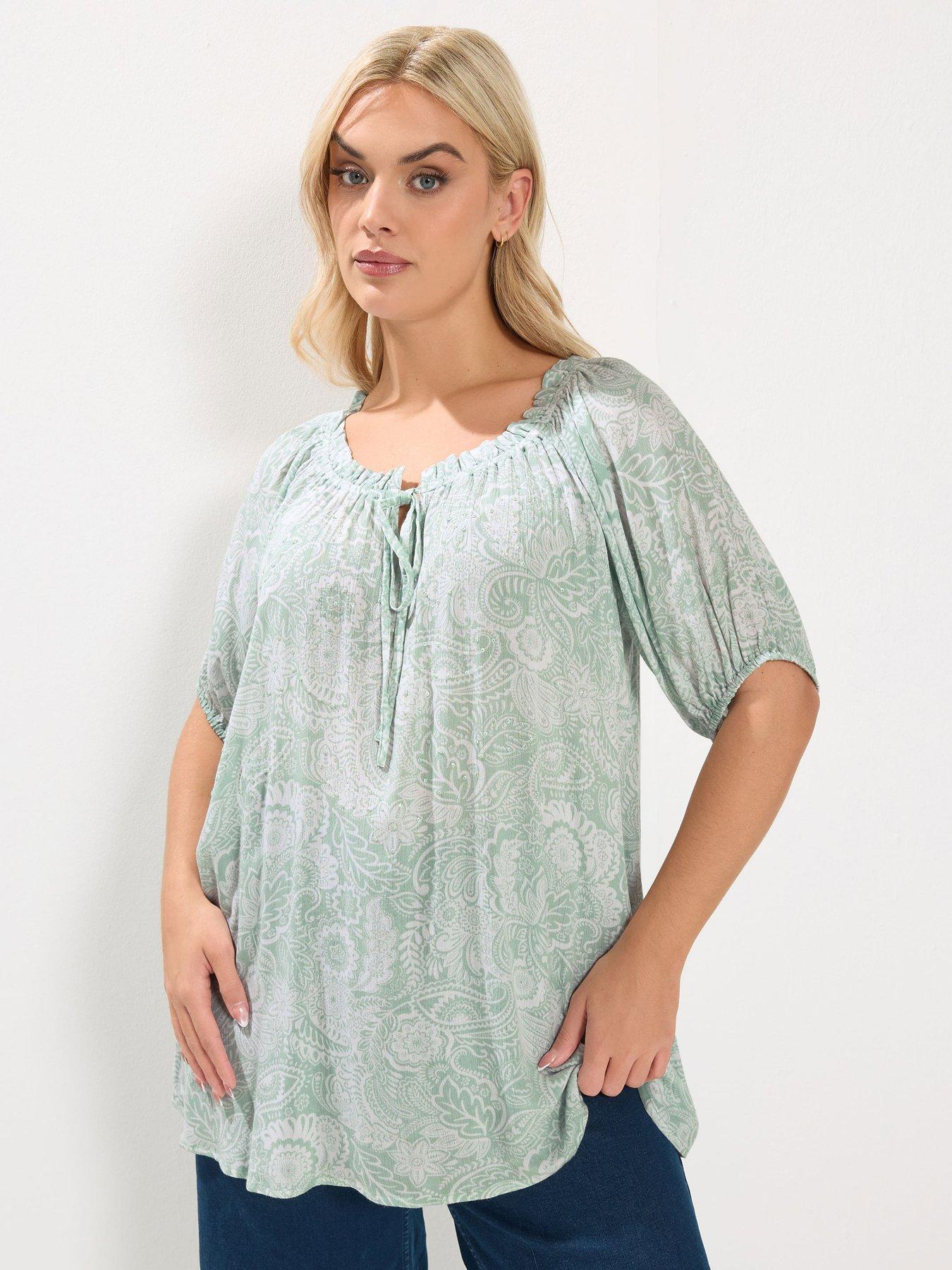 Yours Curve Gypsy Bardot Top