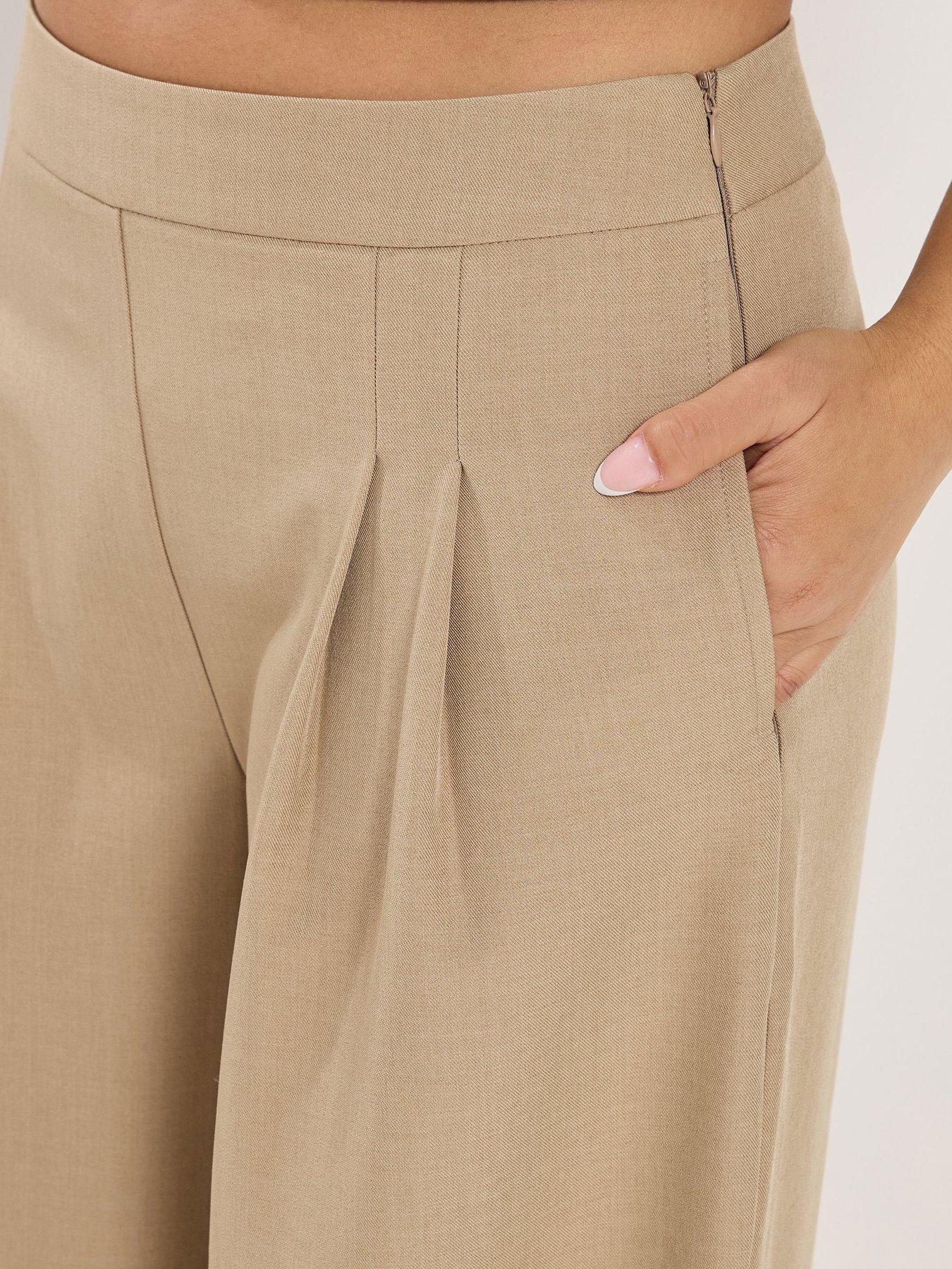  image of pixiegirl-petite-pleat-front-palazzo-trousers
