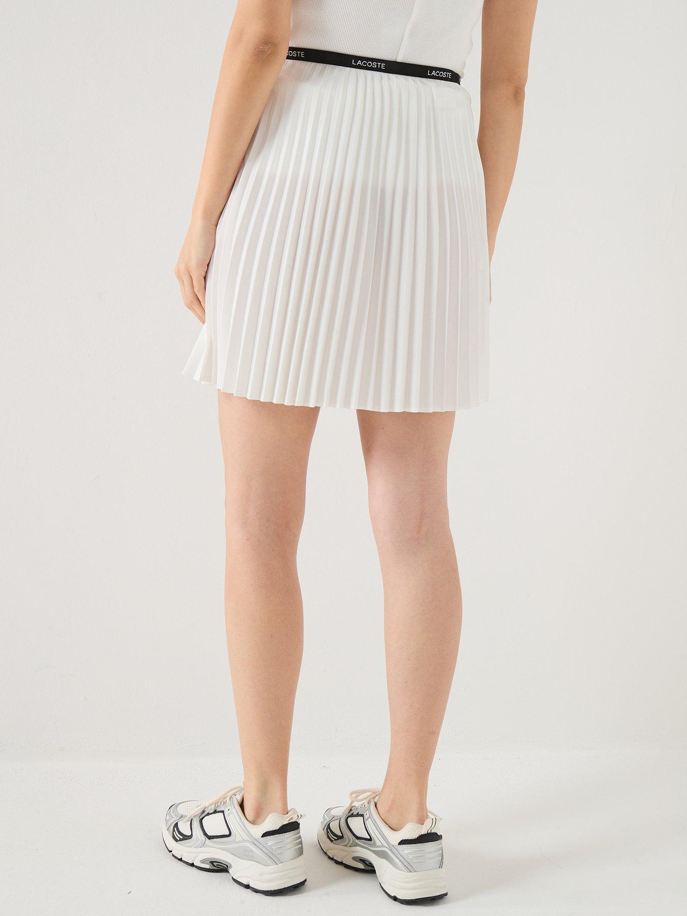 stillFront image of lacoste-pleated-skirt-white