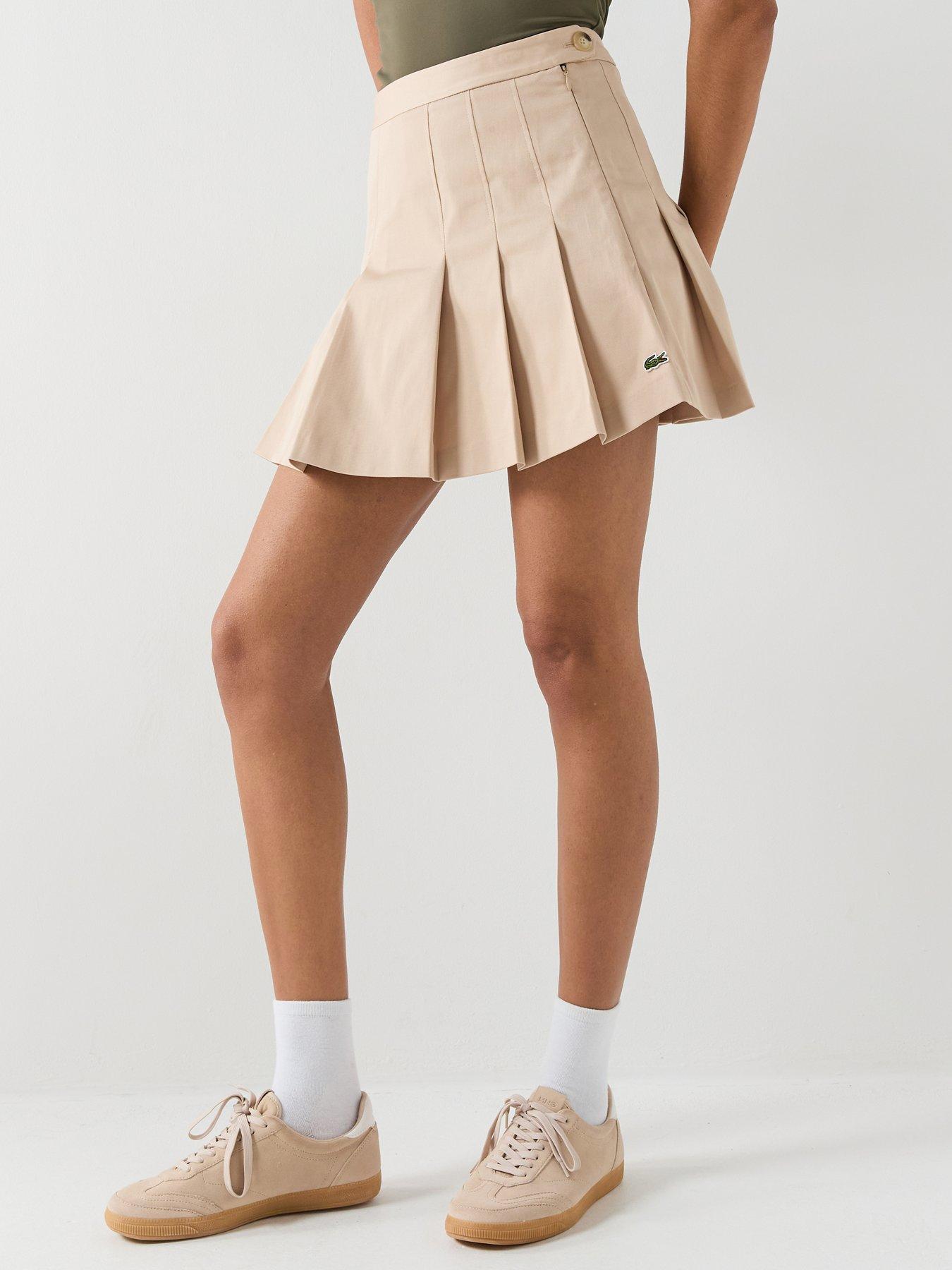 Lacoste Pleated Skirt - Beige
