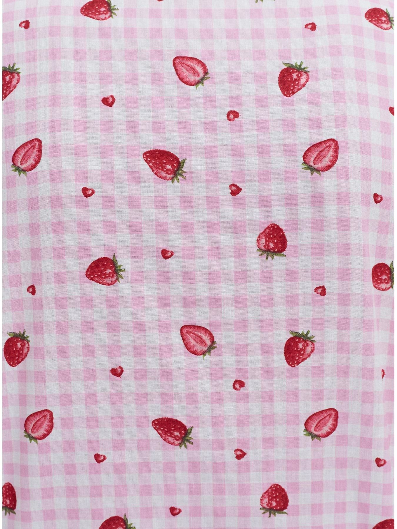  image of boux-avenue-strawberry-cotton-cami-set-pink
