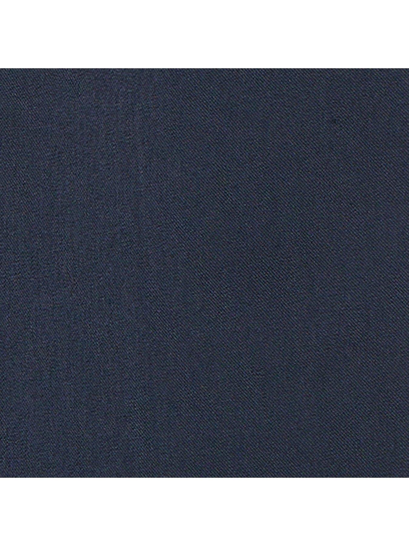  image of mint-velvet-navy-button-front-trousers-blue