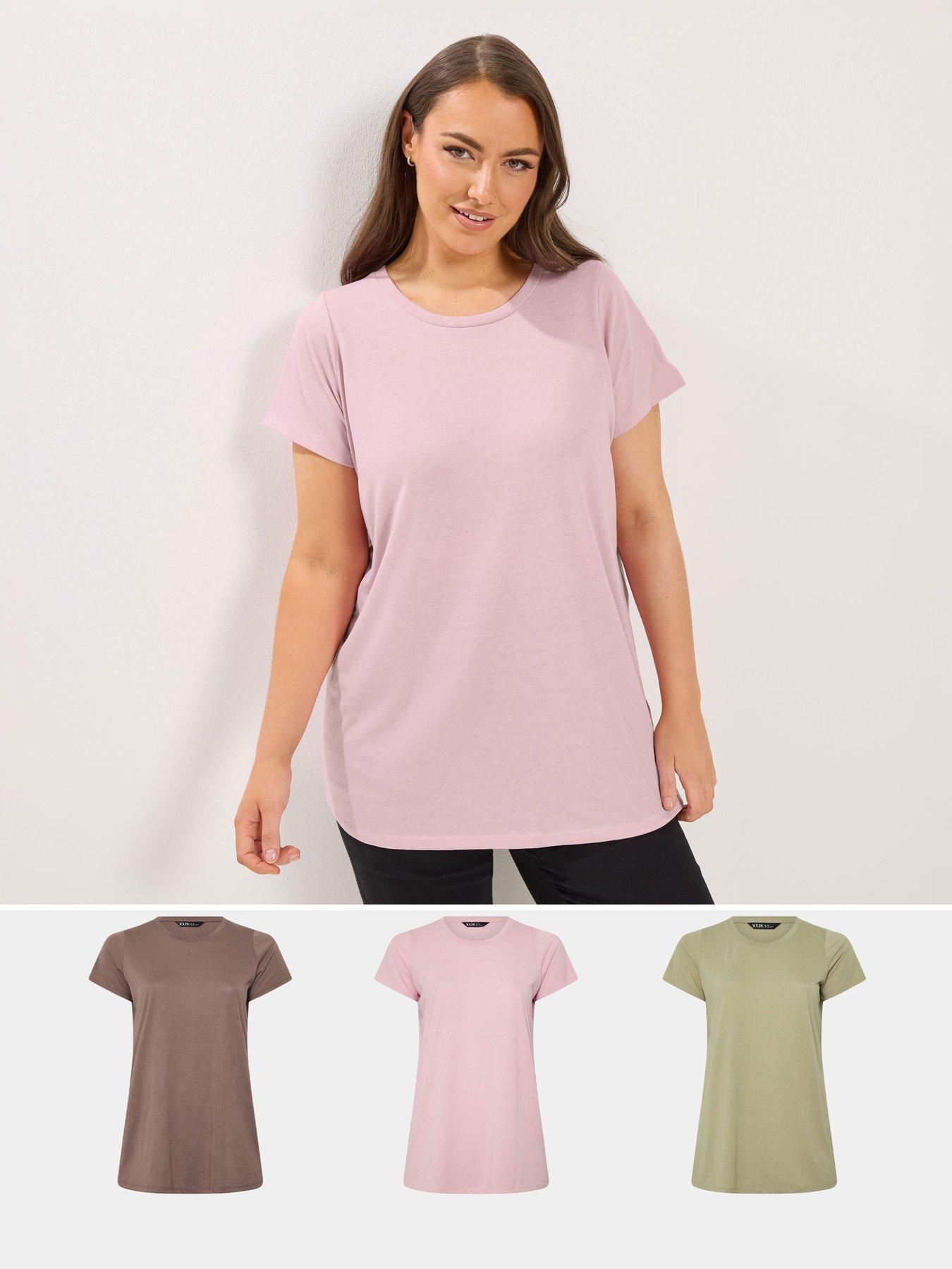 yours-curve-3-pack-short-sleeve-core-t-shirts