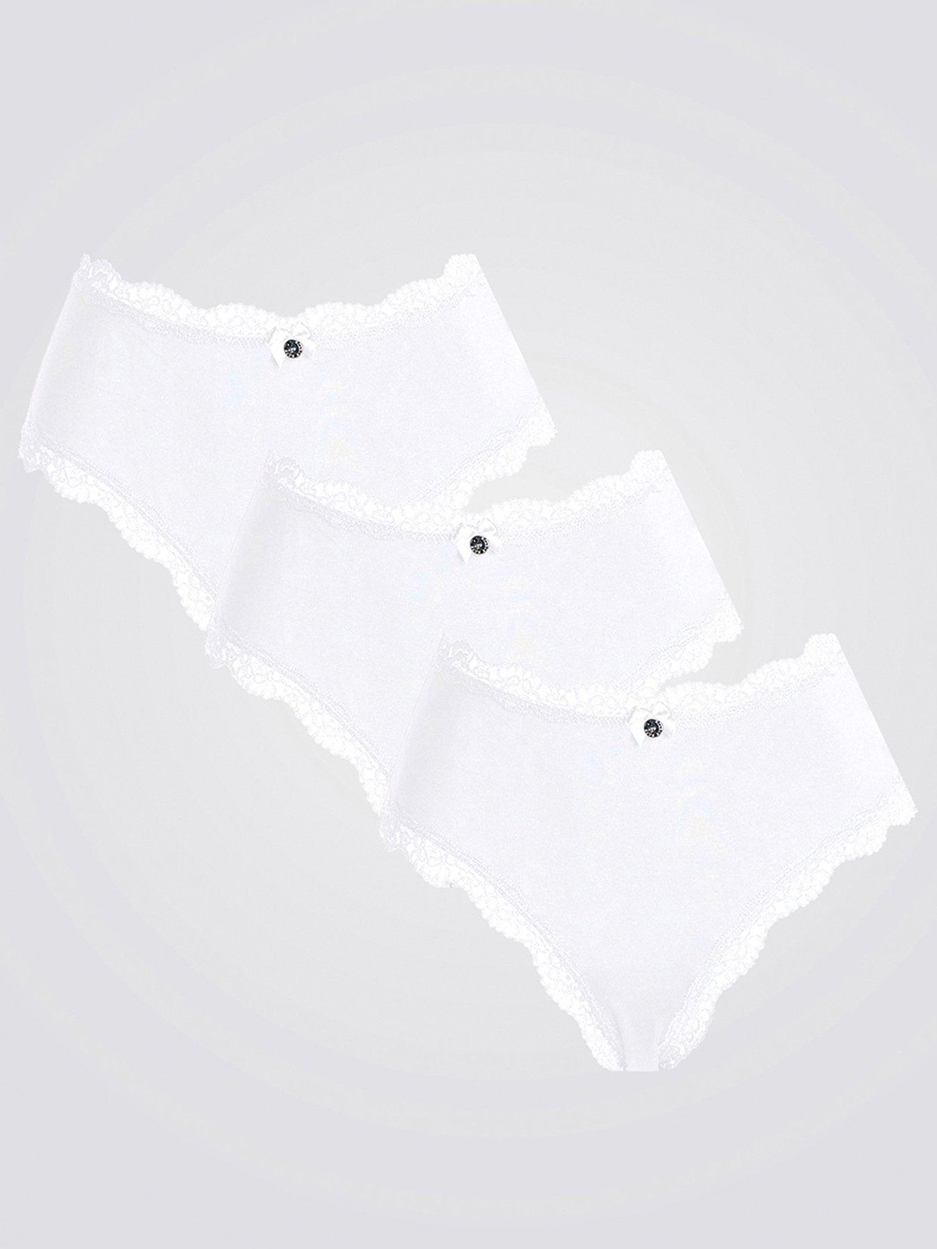 Boux Avenue Tatiana Brazilian Knickers 3 Pack - White