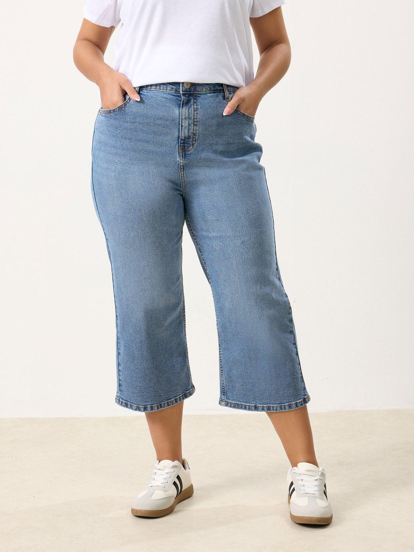 Yours Curve Crop Wide Leg Jean