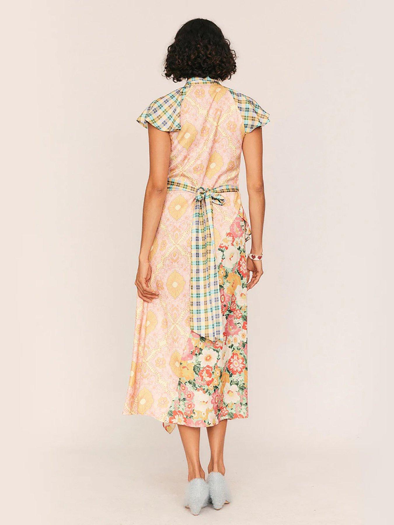 Image 2 of 4 of Summery Leni Spliced Wrap Dress