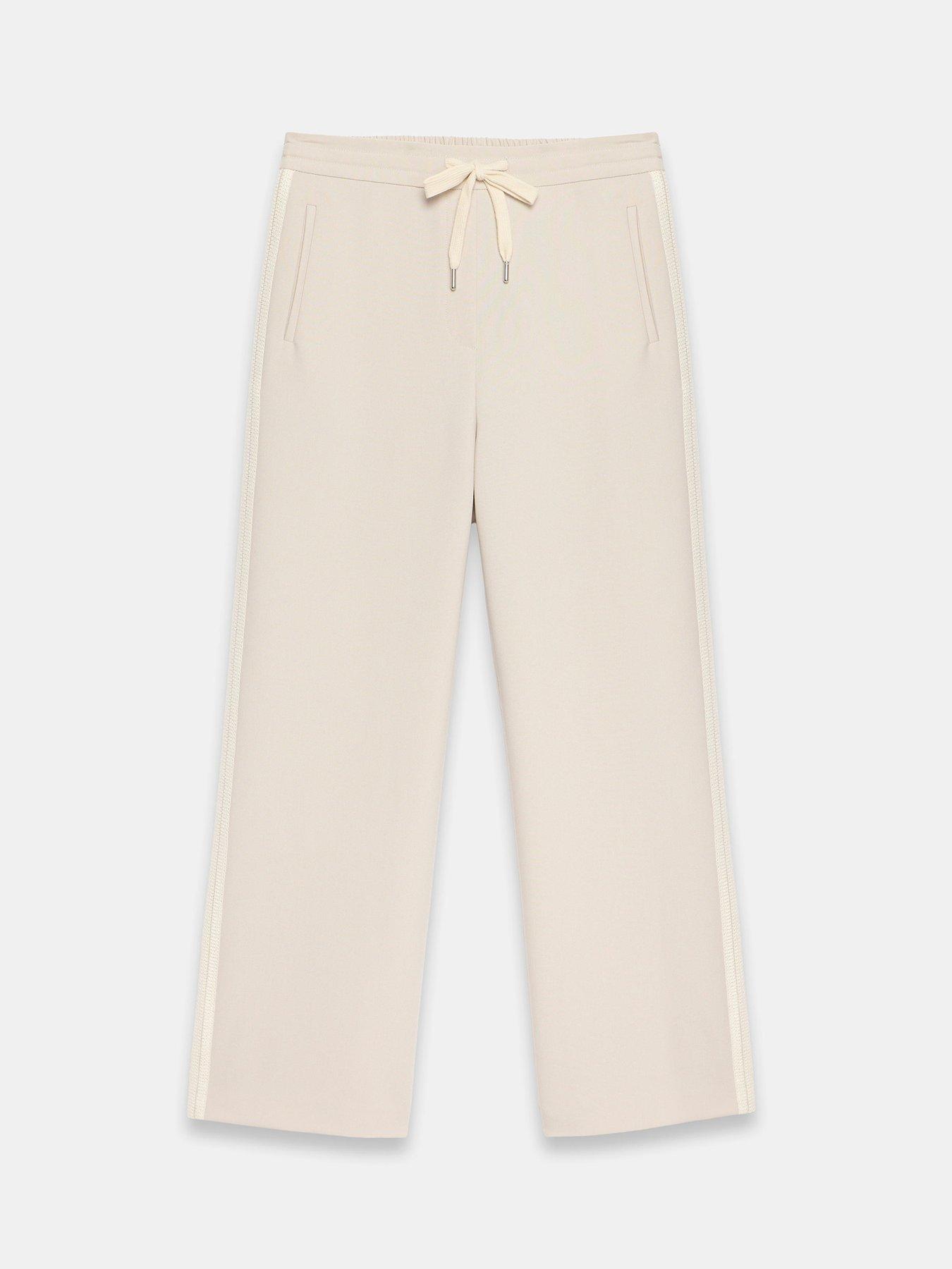 Image 5 of 6 of Mint Velvet Neutral Side Stripe Trouser - Cream