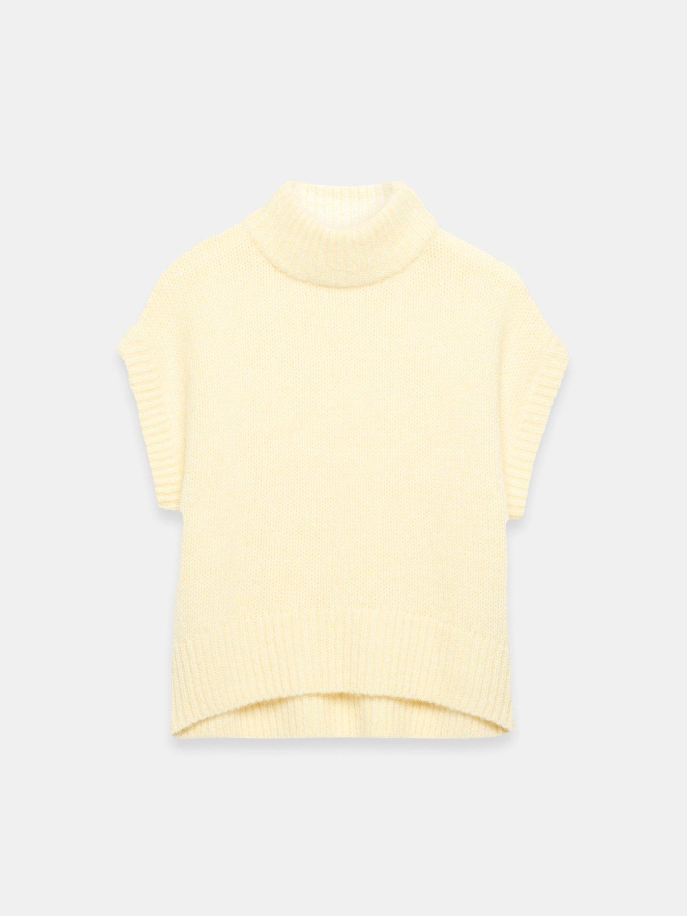 Image 3 of 4 of Mint Velvet Wool Blend Knit Top - Yellow