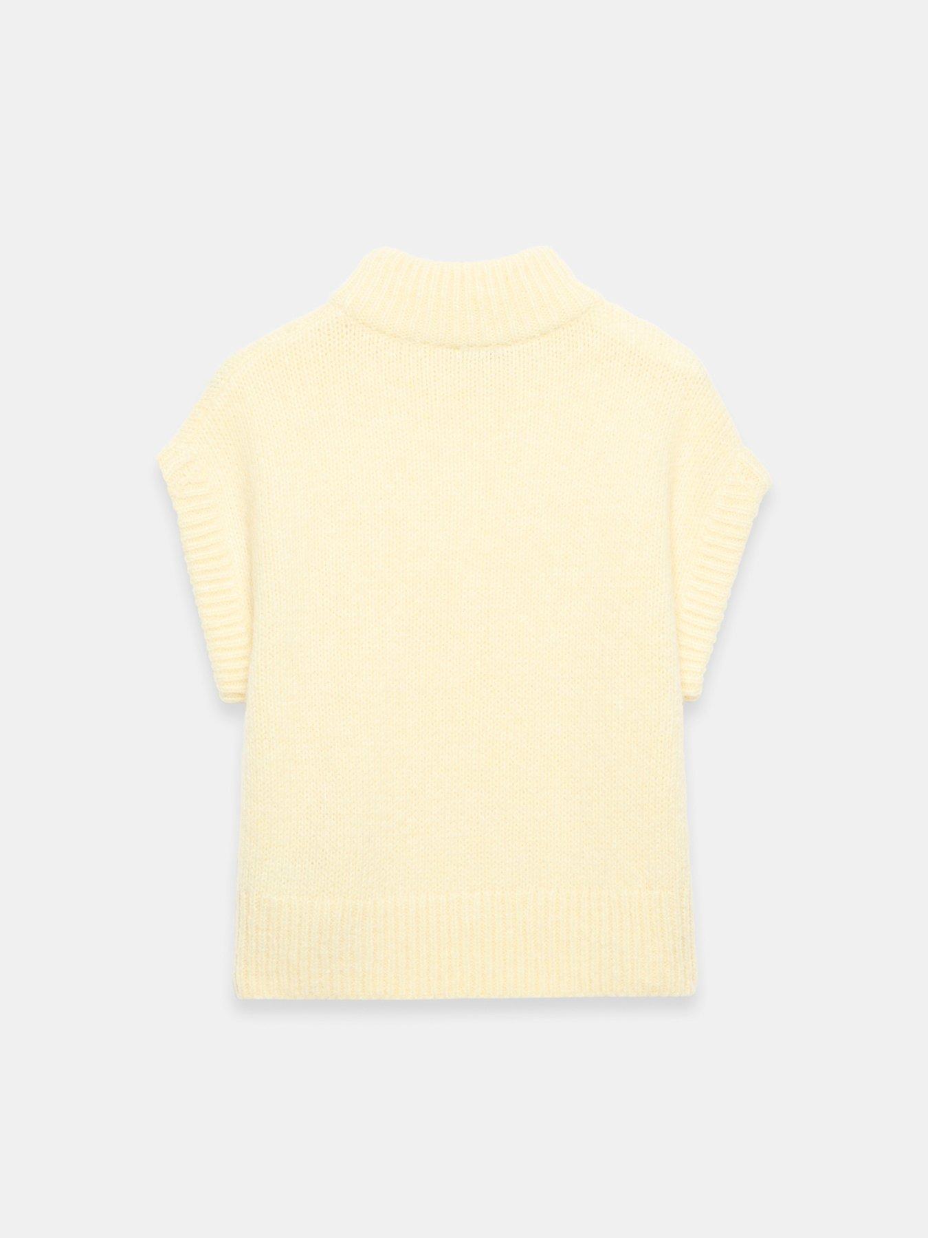 Image 4 of 4 of Mint Velvet Wool Blend Knit Top - Yellow