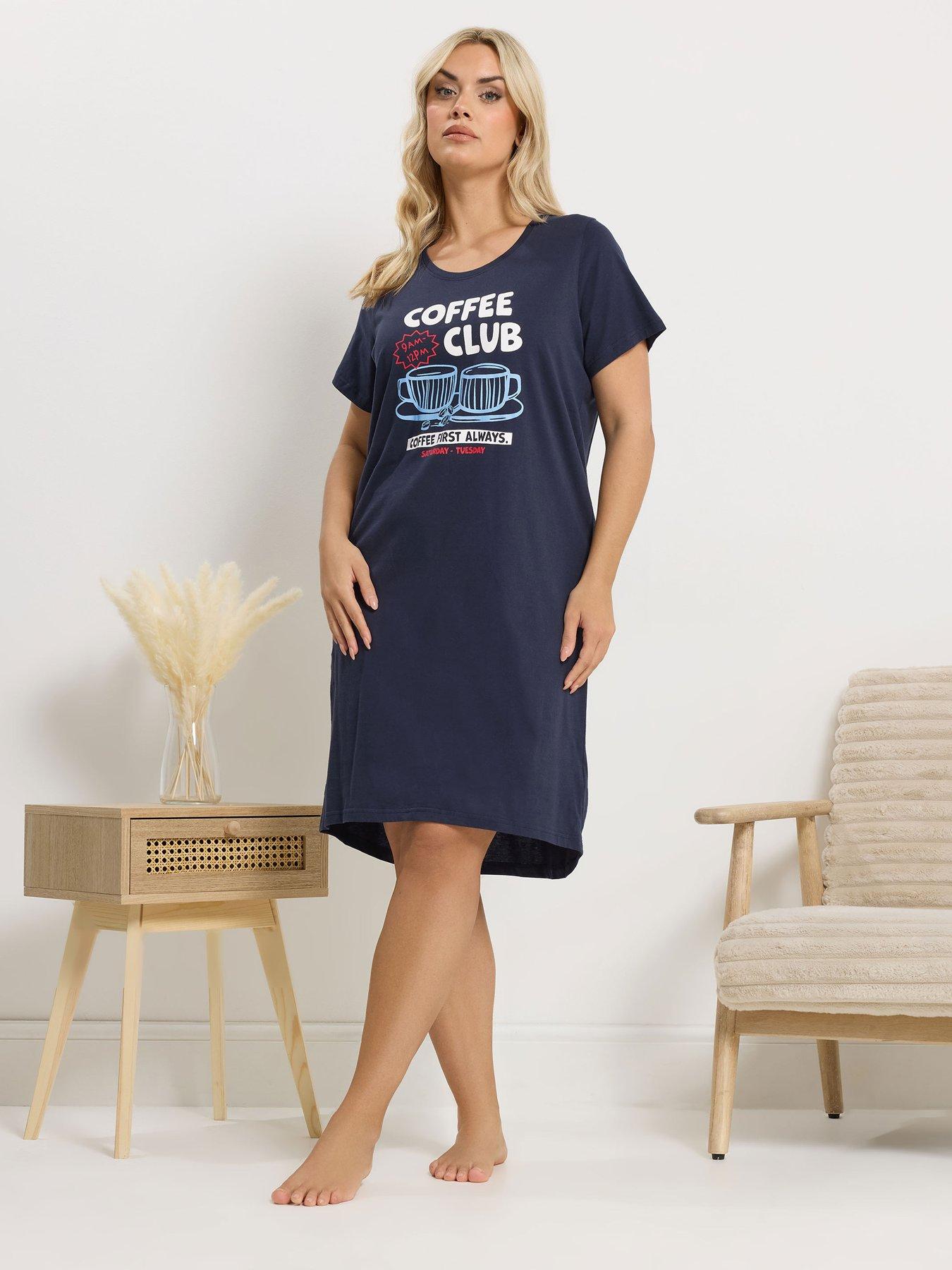 Yours Curve Coffee Club Nightdress